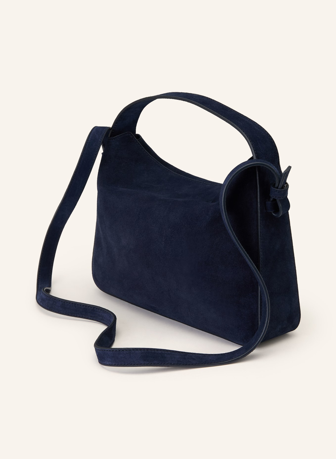 AESTHER EKME Umhängetasche SOFT BAGUETTE: DUNKELBLAU