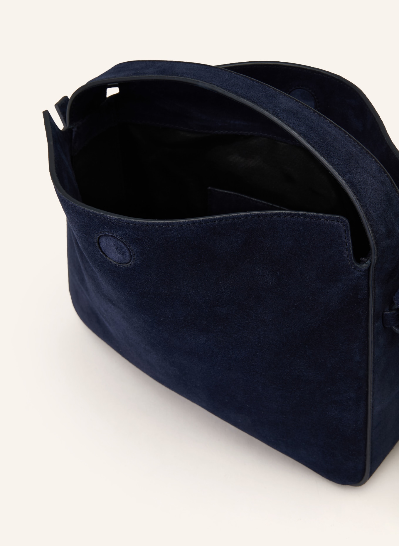 AESTHER EKME Umhängetasche SOFT BAGUETTE: DUNKELBLAU