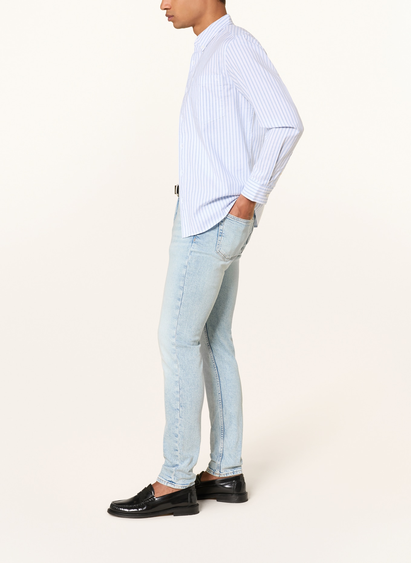 Calvin Klein Jeans Jean slim taper fit: EF8 MARBLED BEACON