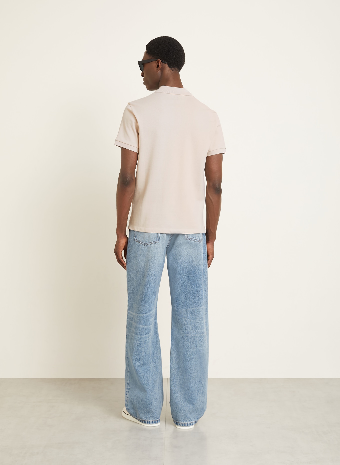 AMI PARIS Piqué poloshirt: BEIGE