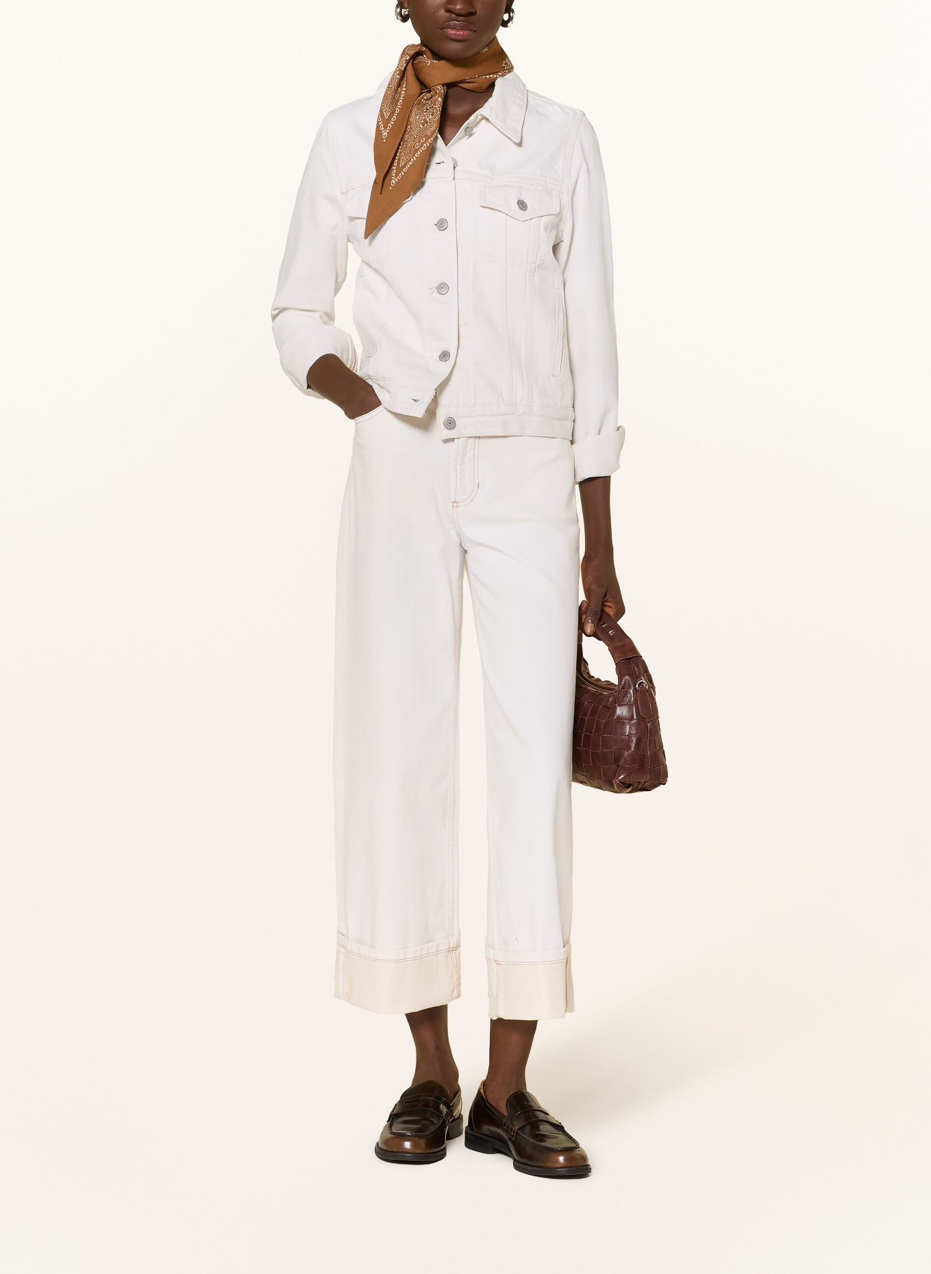 Marc O'Polo DENIM Cropped Jeans: 0216 White_Multi_02