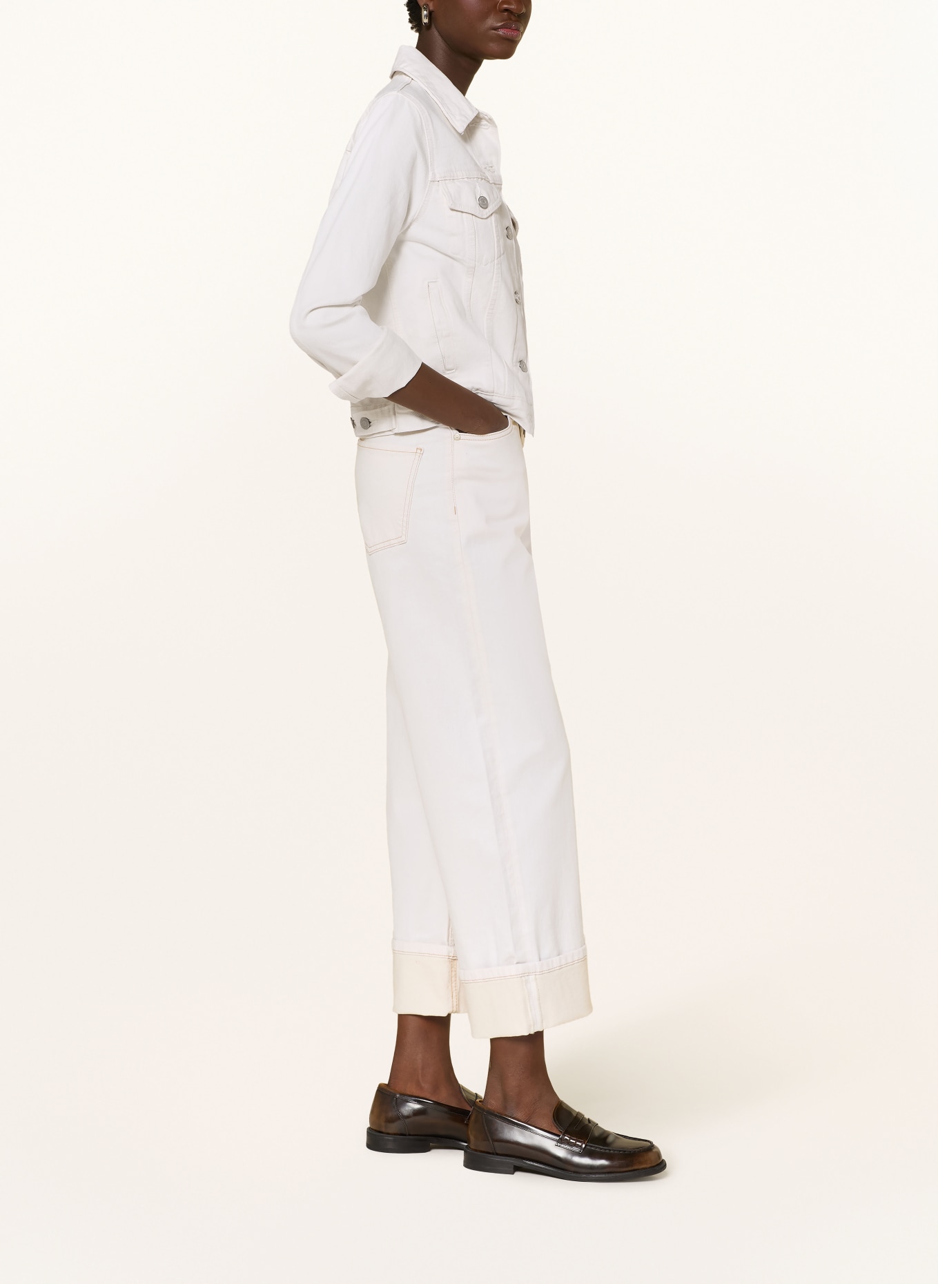 Marc O'Polo DENIM Cropped Jeans: 0216 White_Multi_02