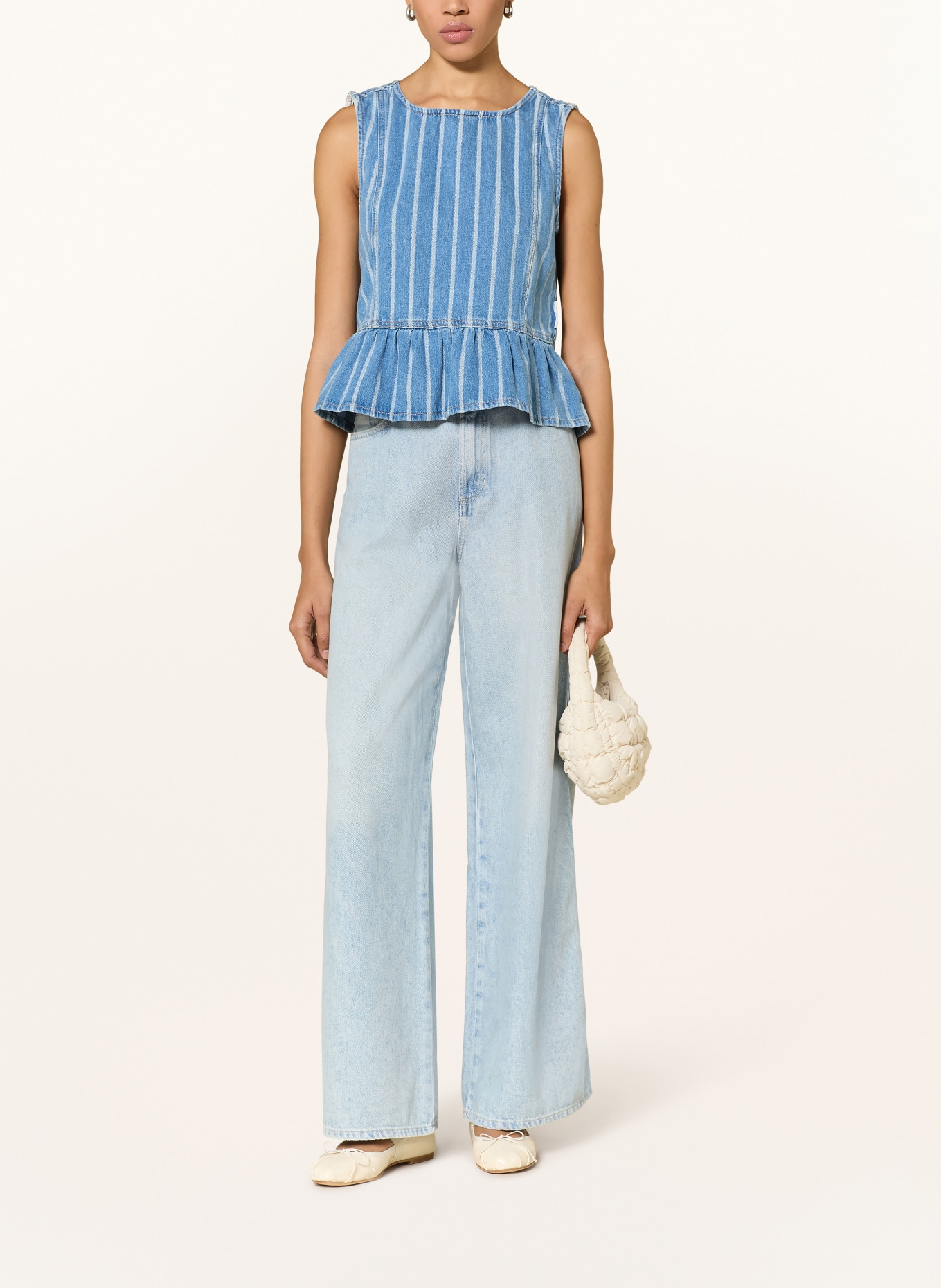 Marc O'Polo DENIM Jeans met wijde pijpen ANIO: 5761 Light Blue_Multi_63