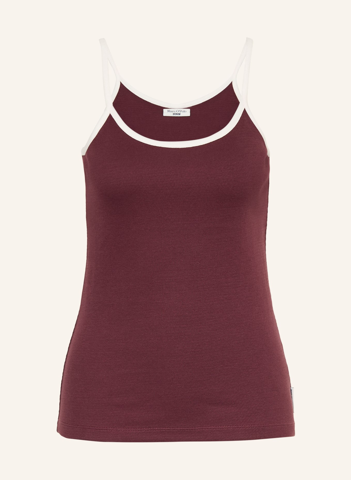 Marc O'Polo DENIM Top: DUNKELROT / CREME