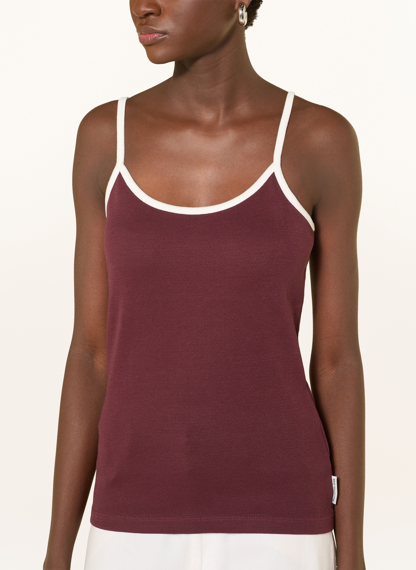 Marc O'Polo DENIM Top: DUNKELROT / CREME