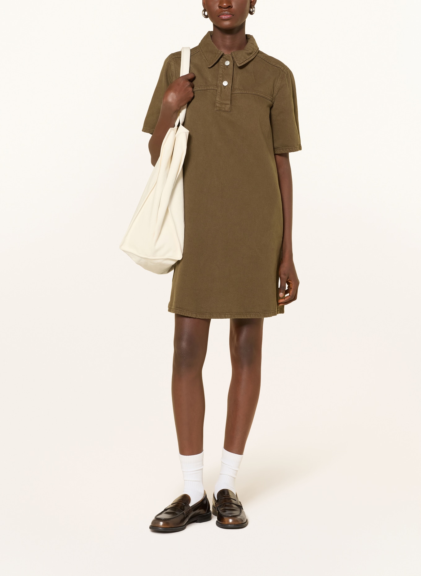 Marc O'Polo DENIM Jeanskleid: BRAUN