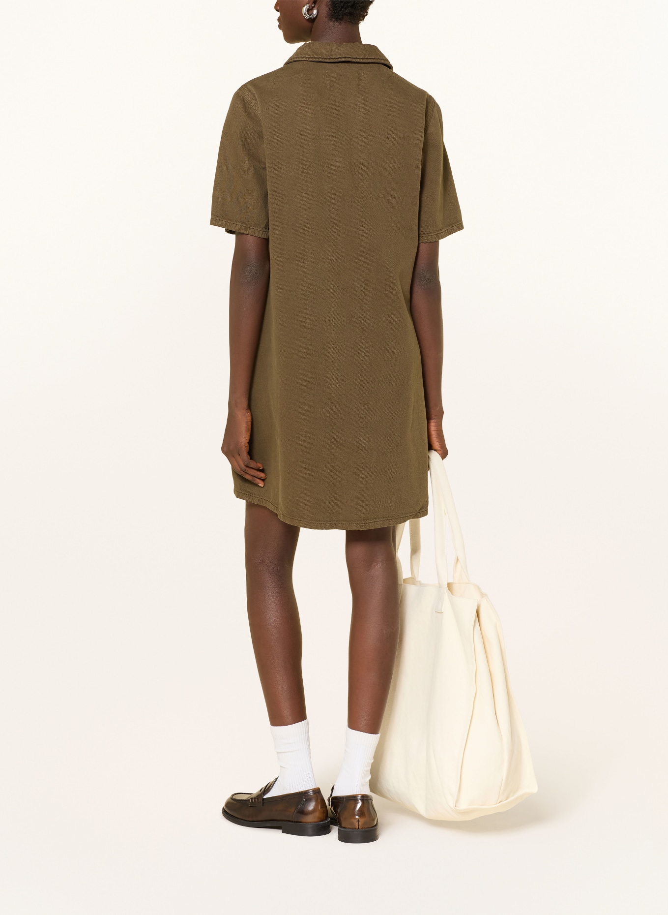 Marc O'Polo DENIM Jeanskleid: BRAUN