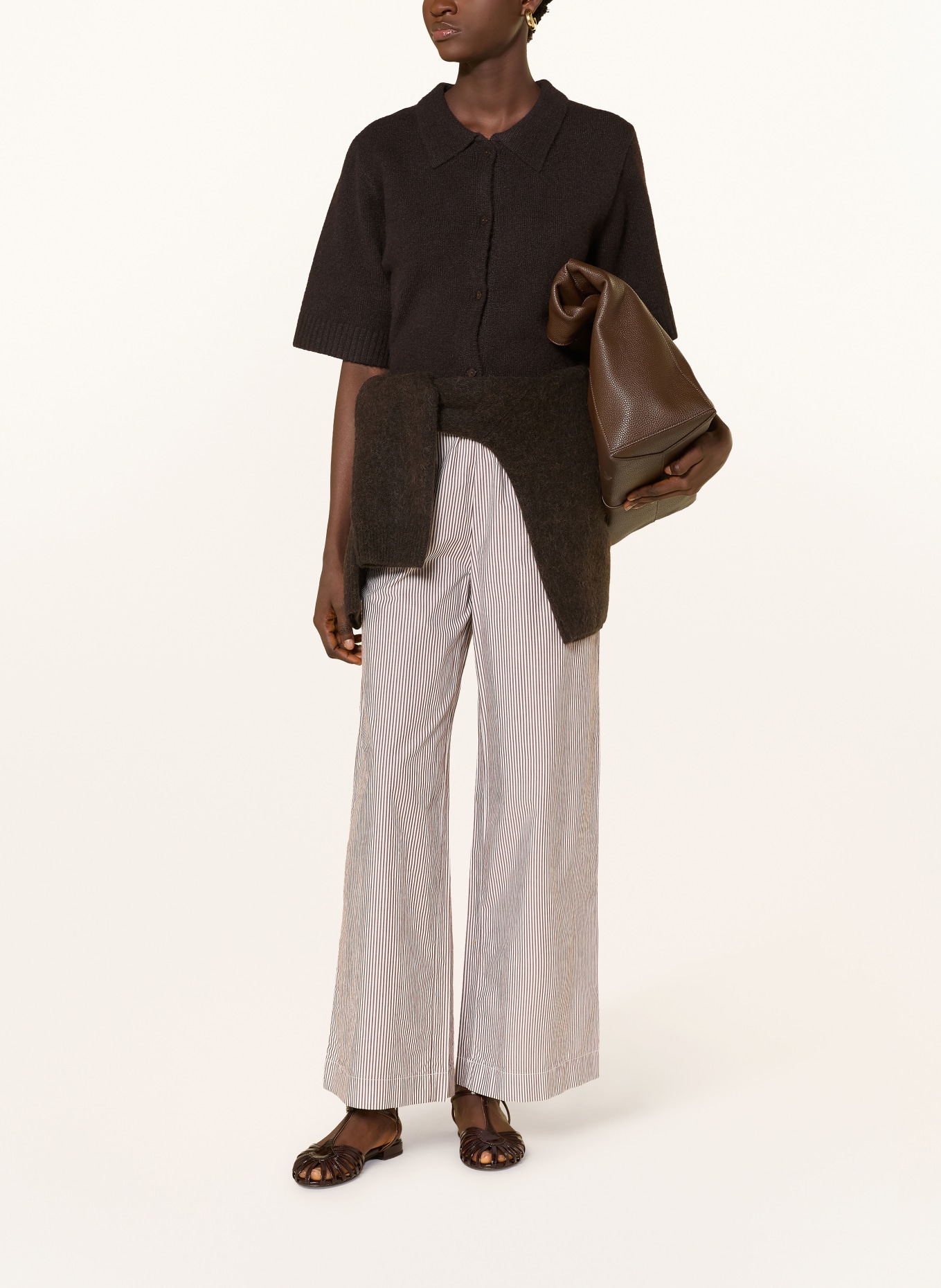 Marc O'Polo DENIM pantalon: BLANC / MARRON