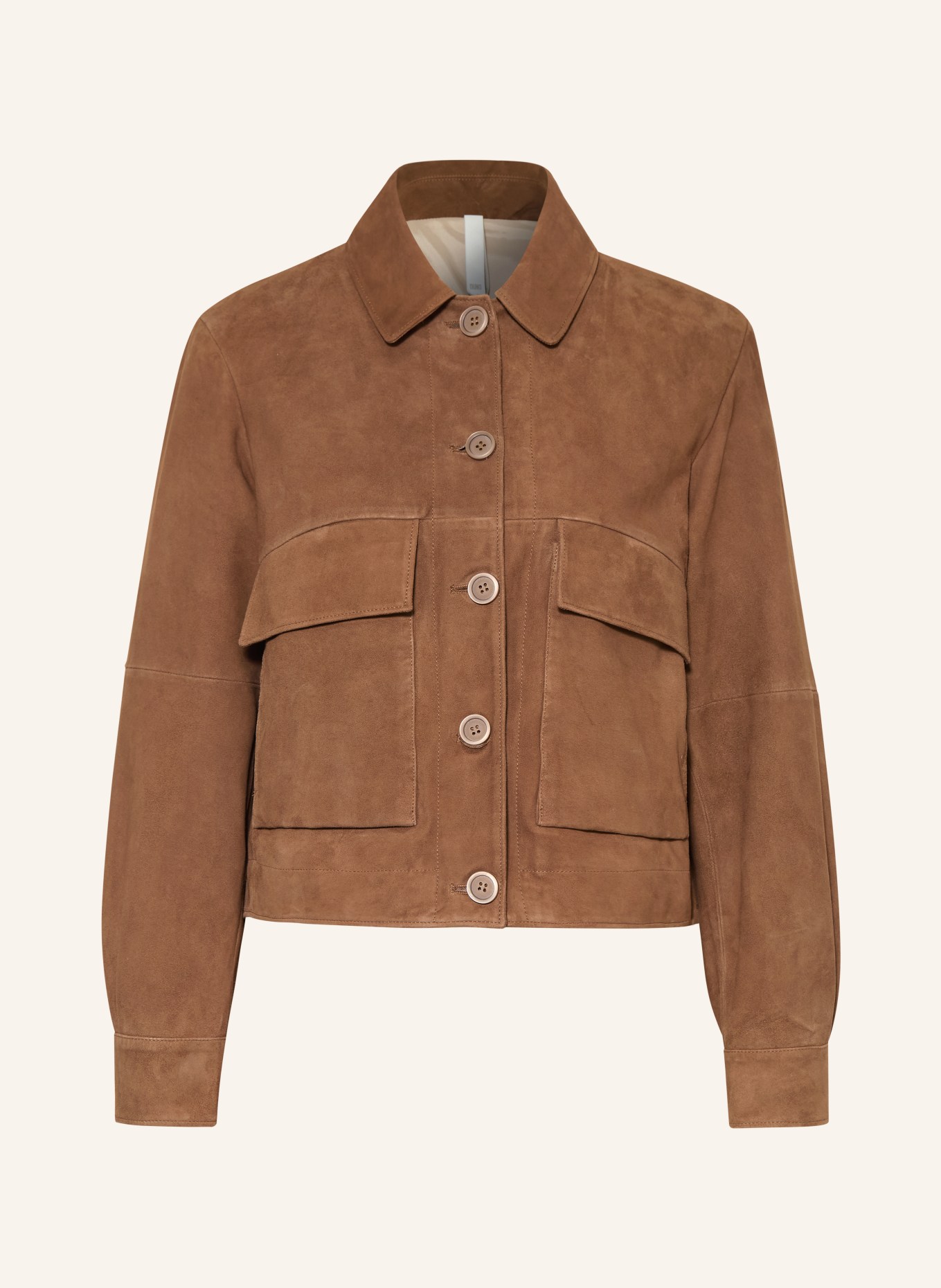 DUNO Kožená bunda JOAN: HNĚDÁ