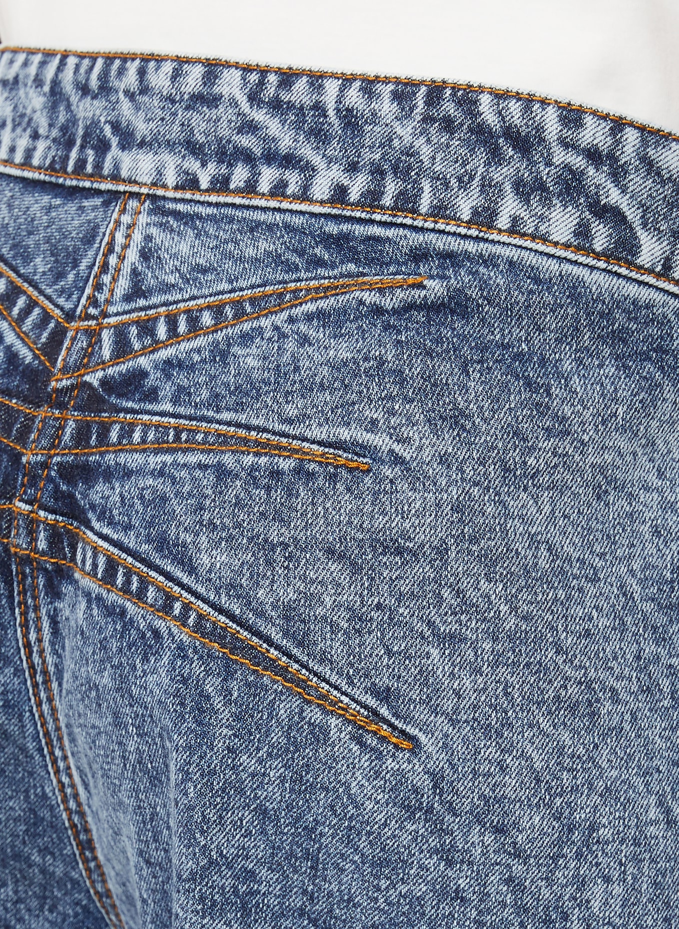 ALAÏA Jeans à jambes larges: 524 BLEU NEIGE