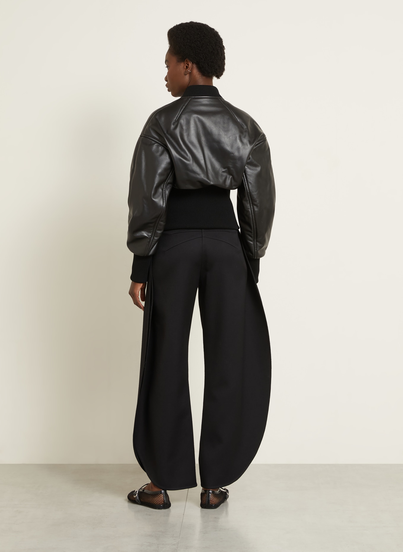 ALAÏA Pantalon PETAL: NOIR
