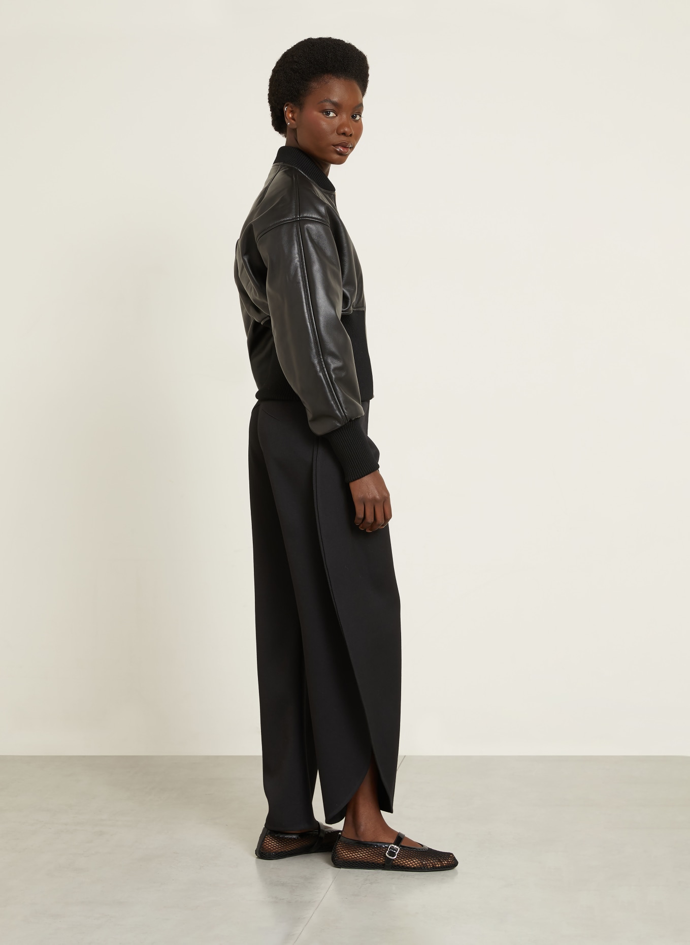ALAÏA Pantalon PETAL: NOIR