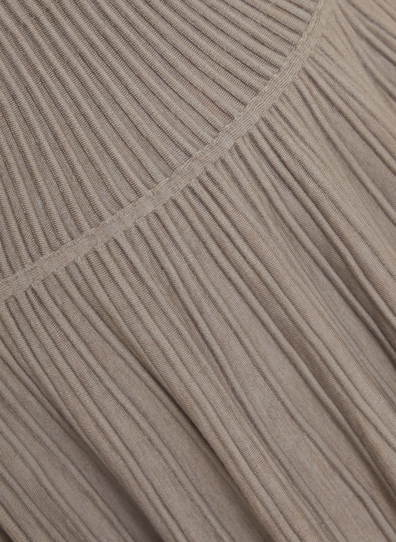 ALAÏA Strickkleid: BEIGE