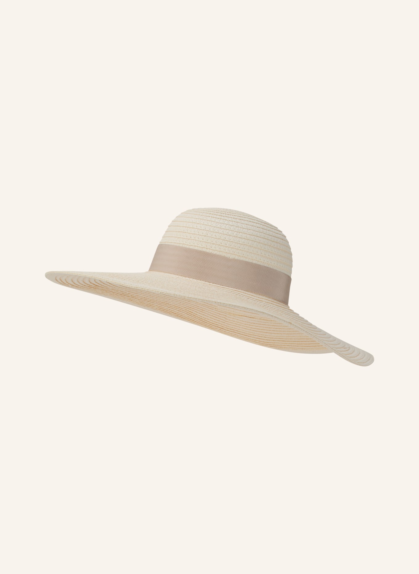 BOSS Strohoed VIRGY-RA: ECRU / TAUPE