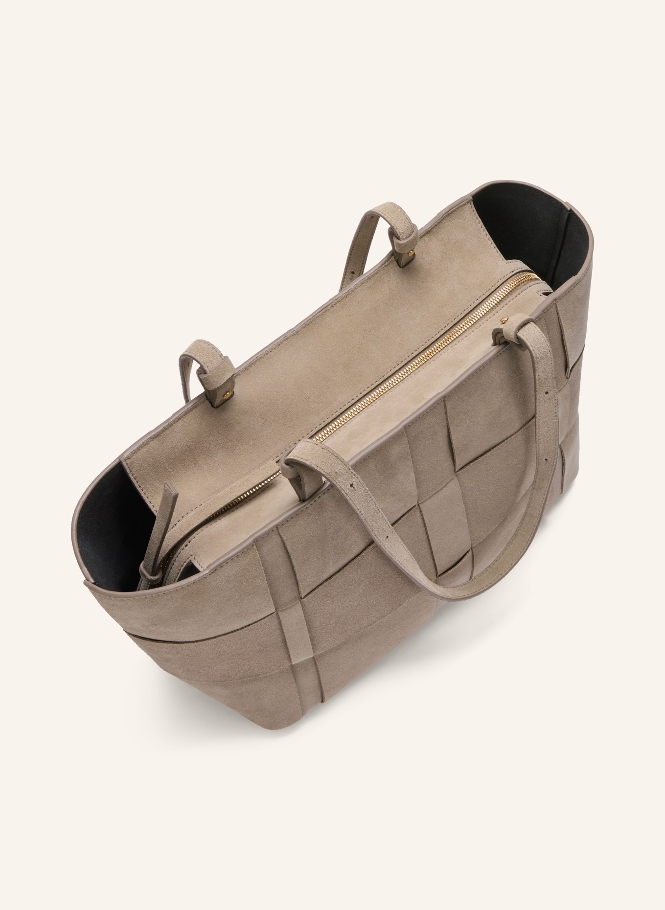 DEMELLIER Torba na zakupy: BEŻOWY / ZŁOTY