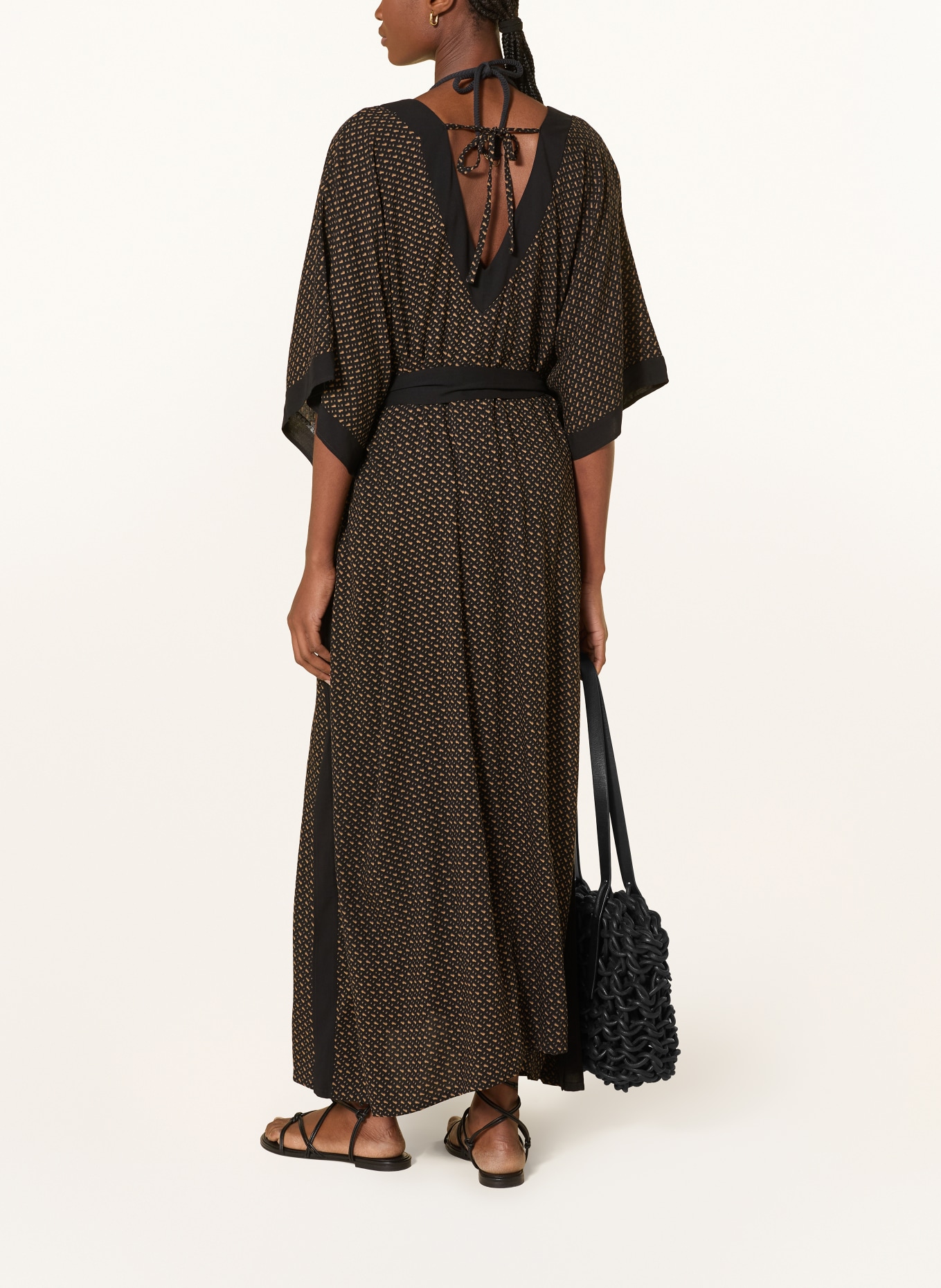 BOSS Kaftan: ZWART / CAMEL / DONKERGRIJS