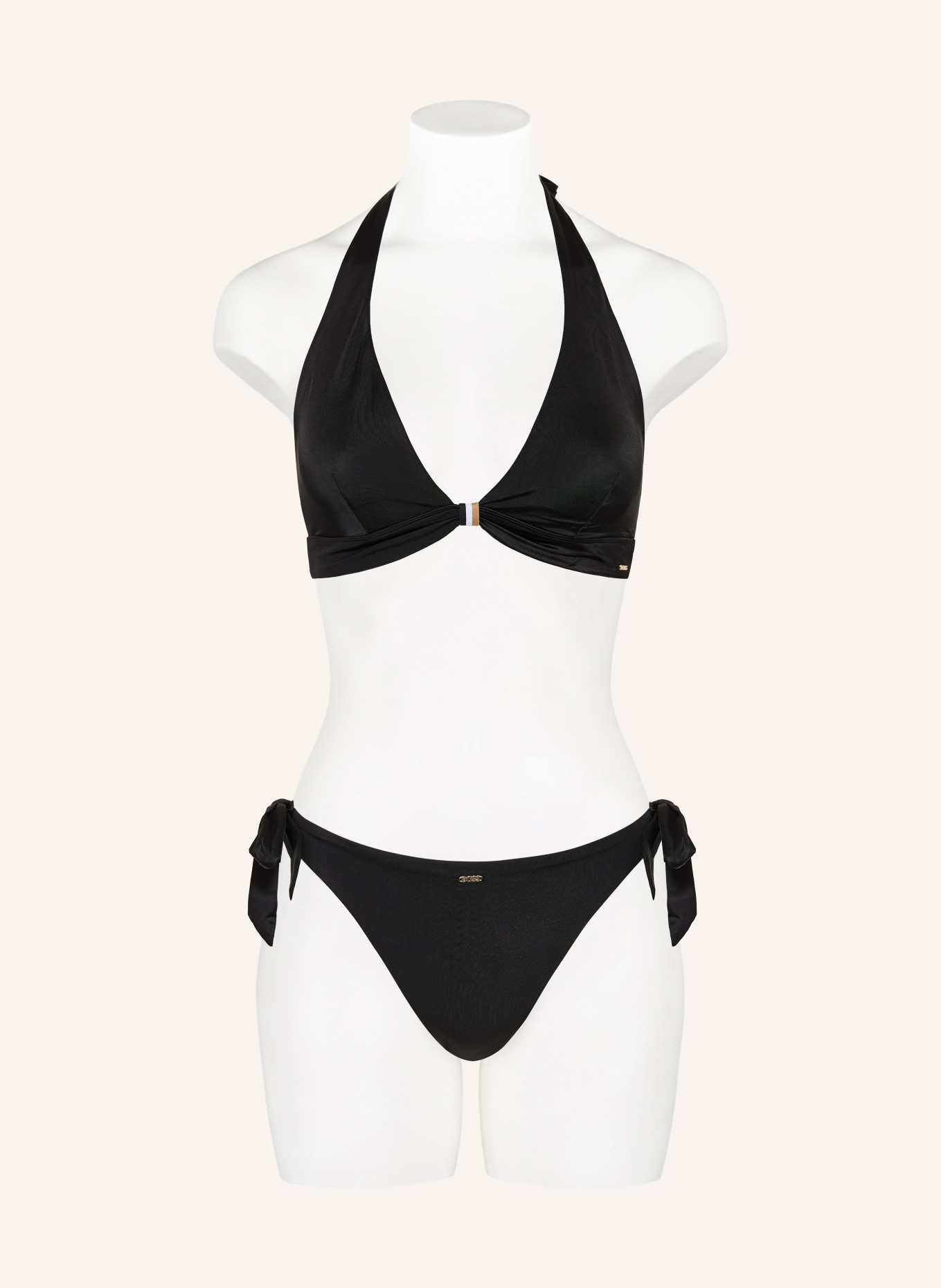 BOSS Haut de bikini à dos nu BOSS CODES: NOIR