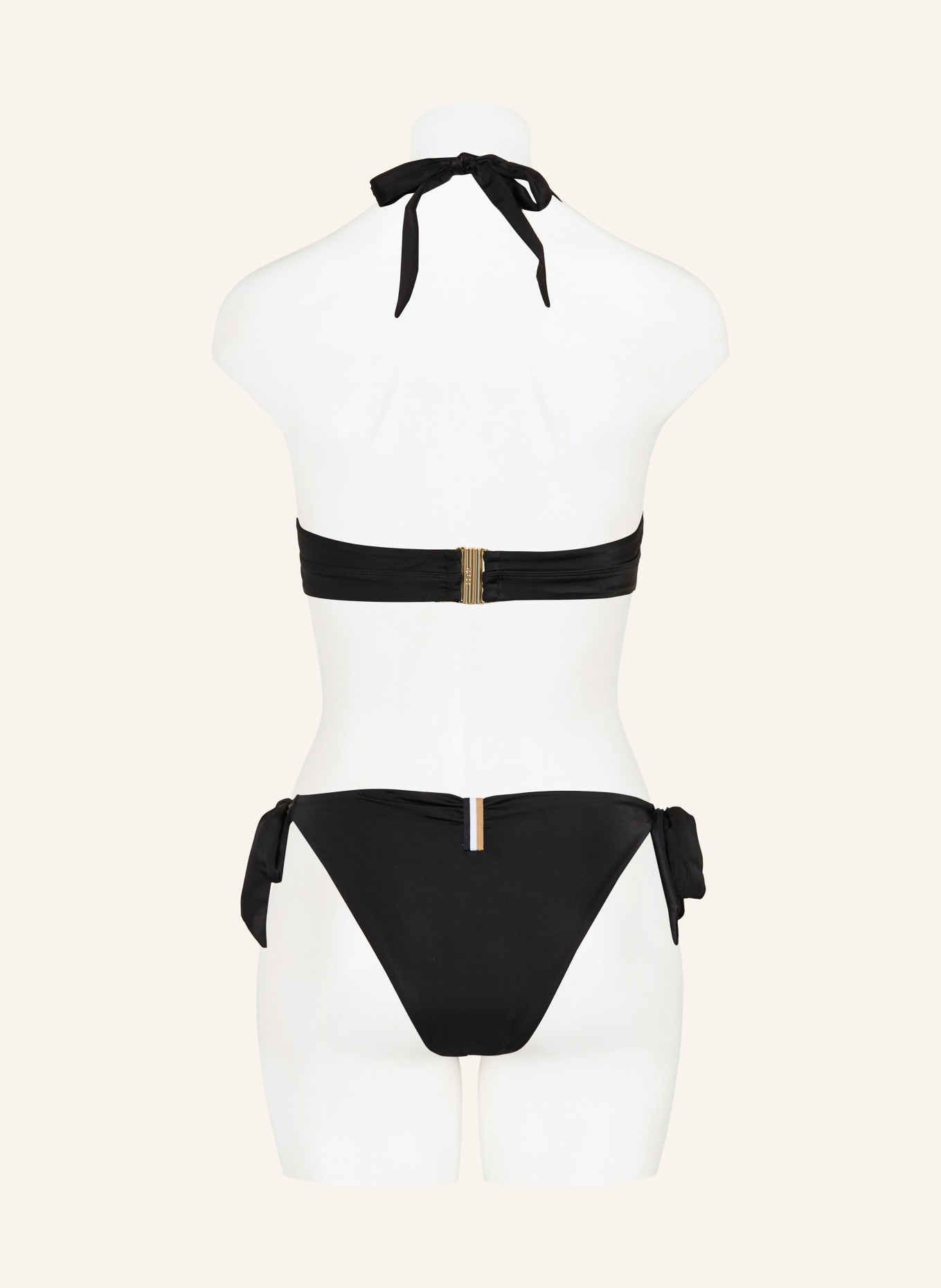 BOSS Haut de bikini à dos nu BOSS CODES: NOIR