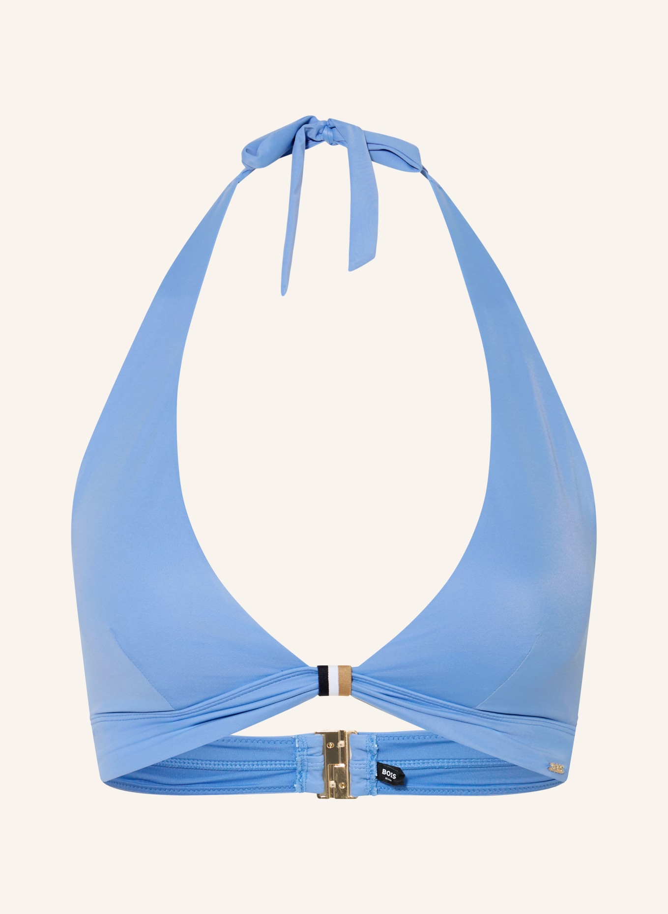 BOSS Halter neck bikini top BOSS CODES: LIGHT BLUE / BEIGE / WHITE