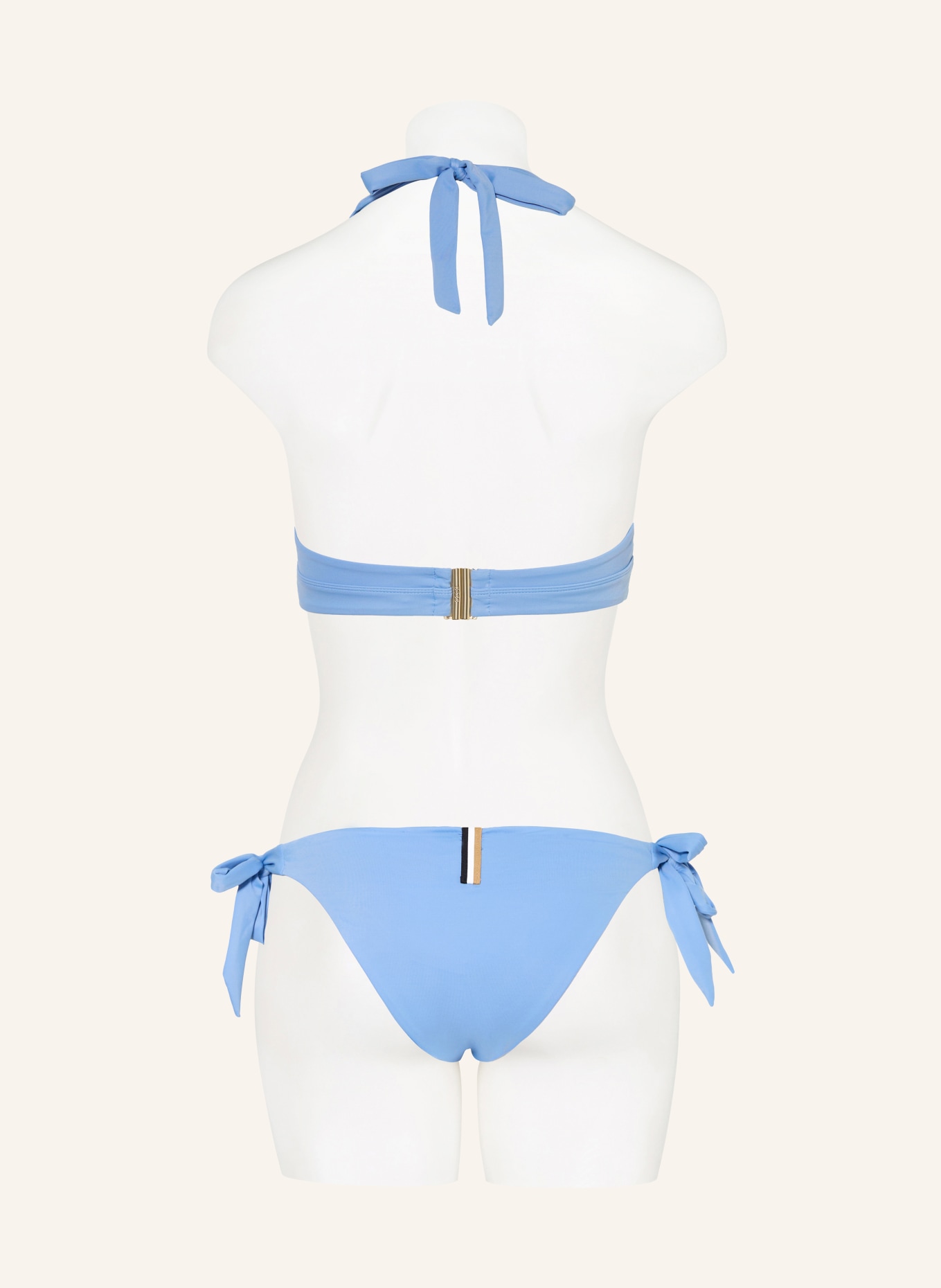 BOSS Halter neck bikini top BOSS CODES: LIGHT BLUE / BEIGE / WHITE