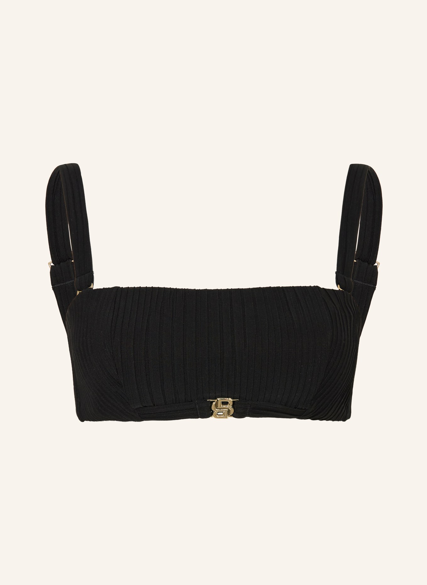 BOSS Haut de bikini bandeau DOUBLE B: NOIR