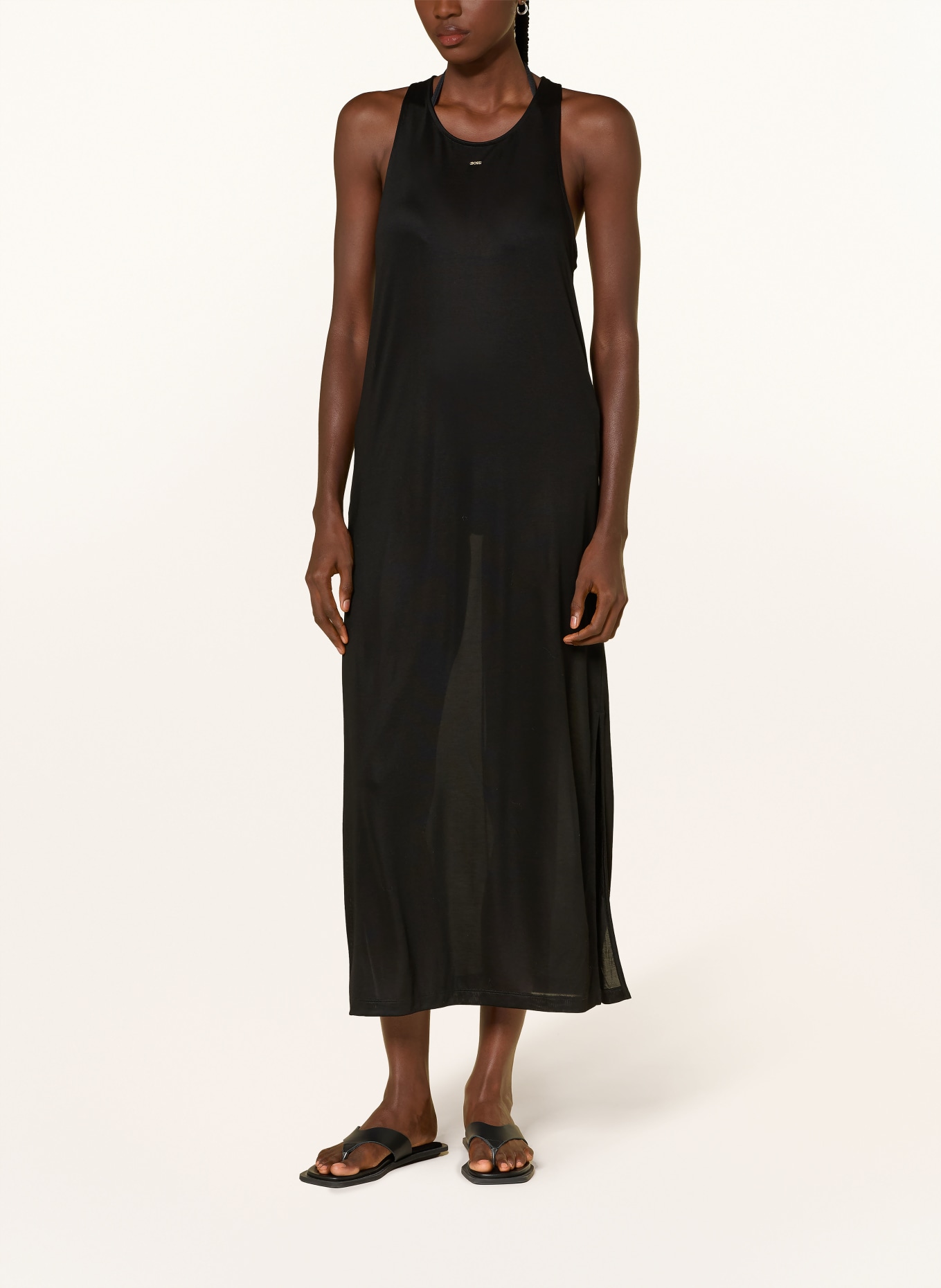 BOSS Strandkleid CODES DRESS: SCHWARZ