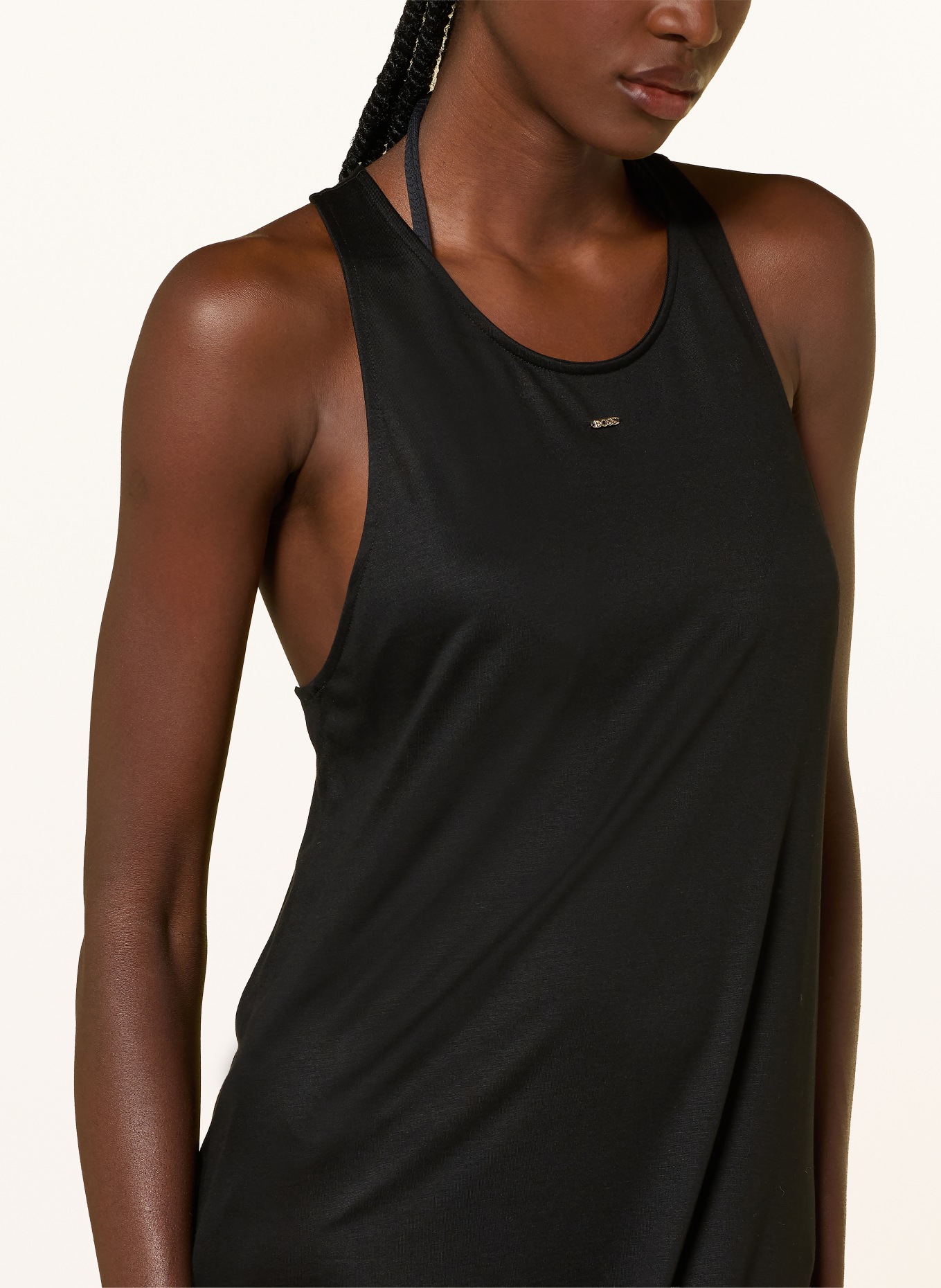 BOSS Strandkleid CODES DRESS: SCHWARZ