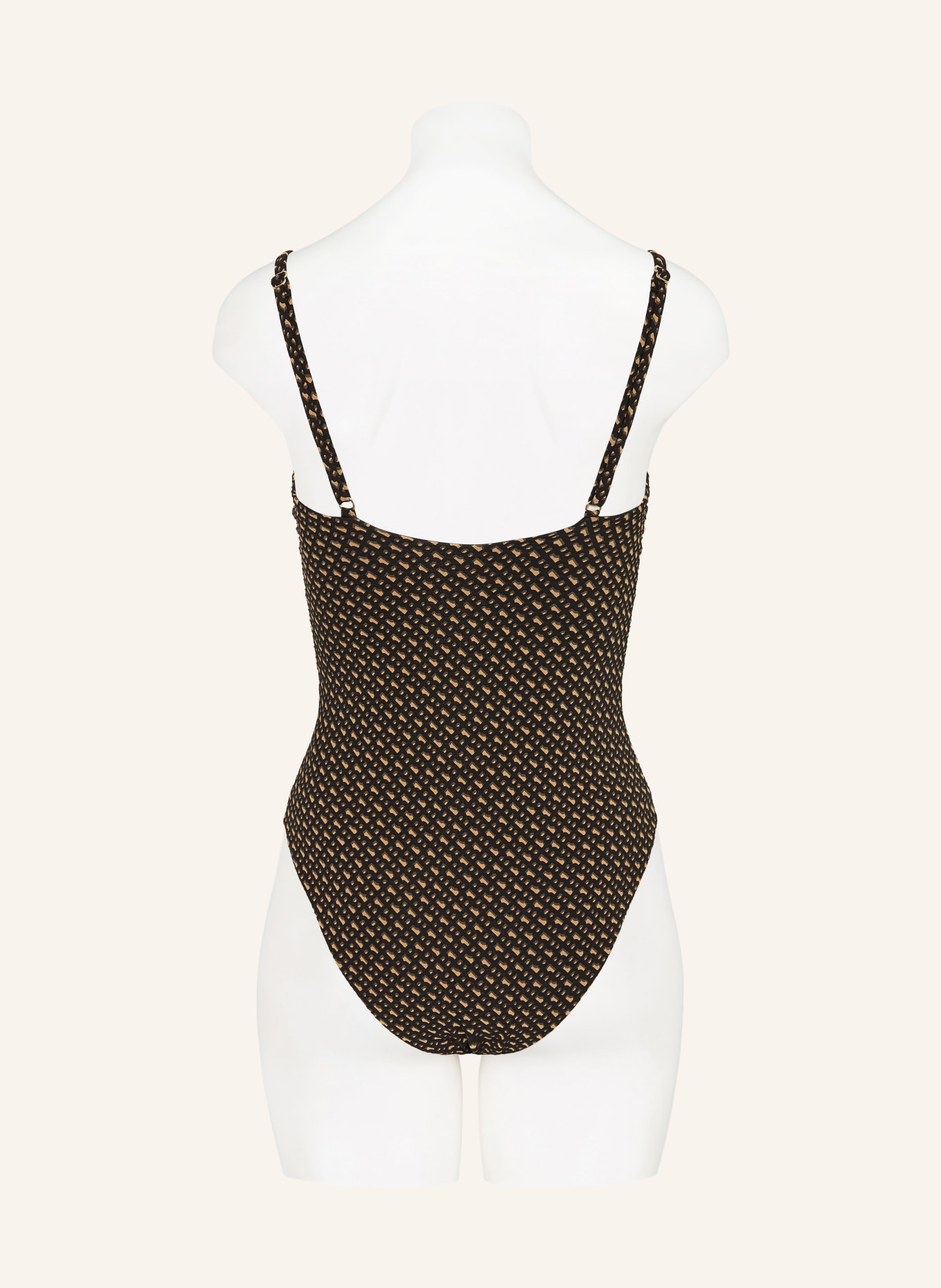 BOSS Maillot de bain BOSS PEARL: NOIR / CHAMEAU