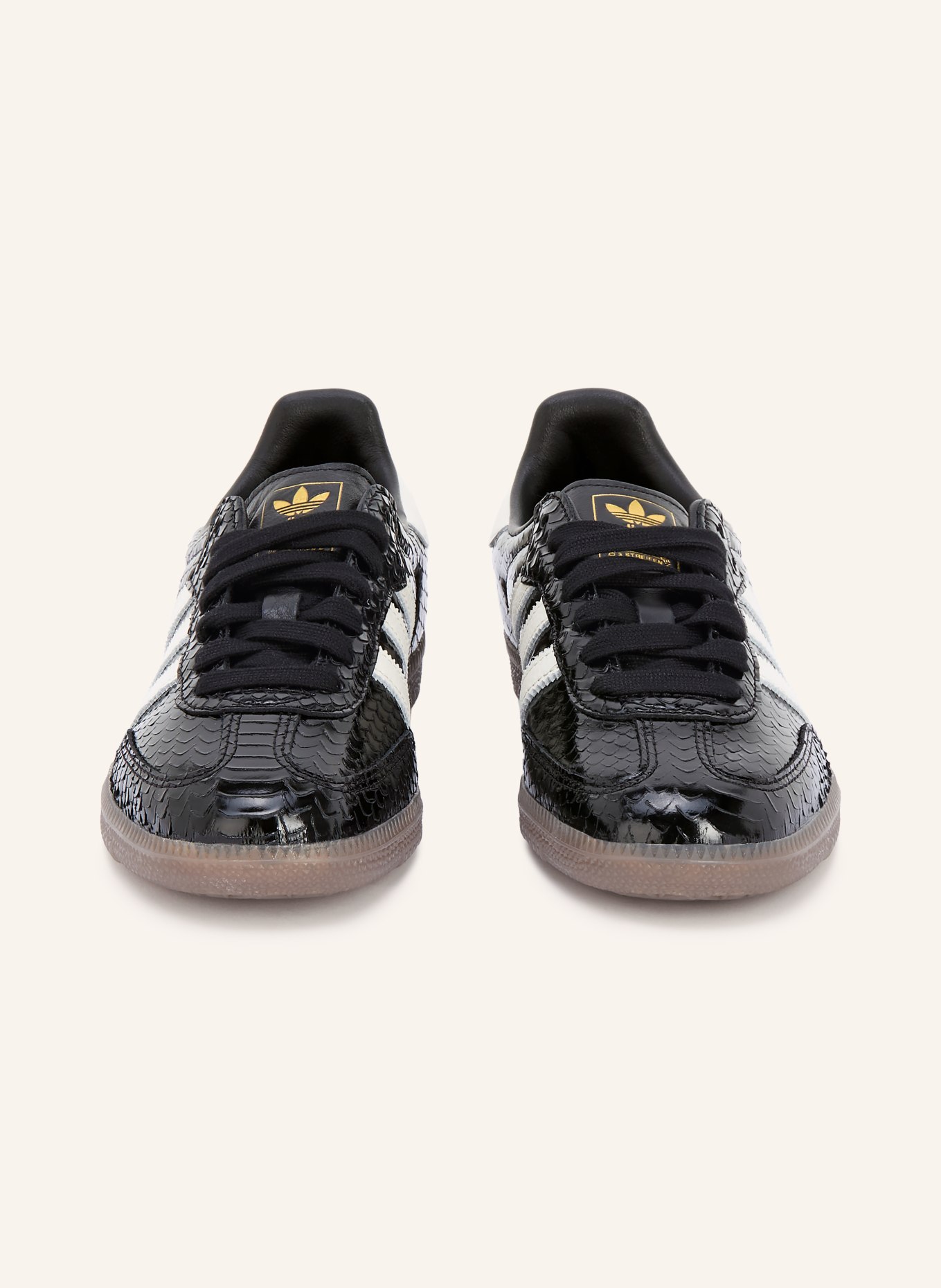 adidas Originals Sneaker SAMBA OG: SCHWARZ / PLATIN / WEISS