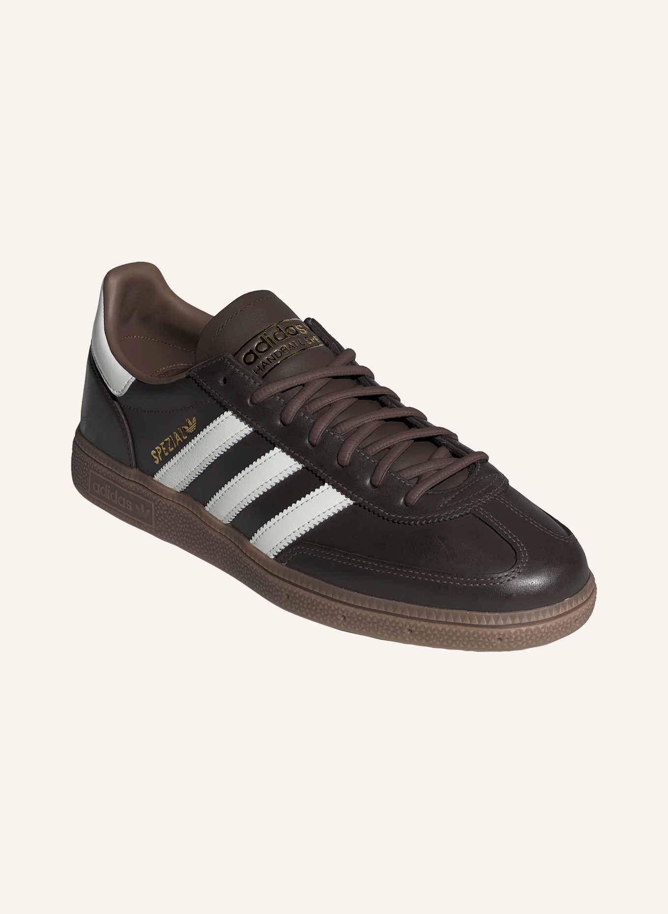 adidas Originals Baskets SPÉCIAL HANDBALL: MARRON FONCÉ / BLANC