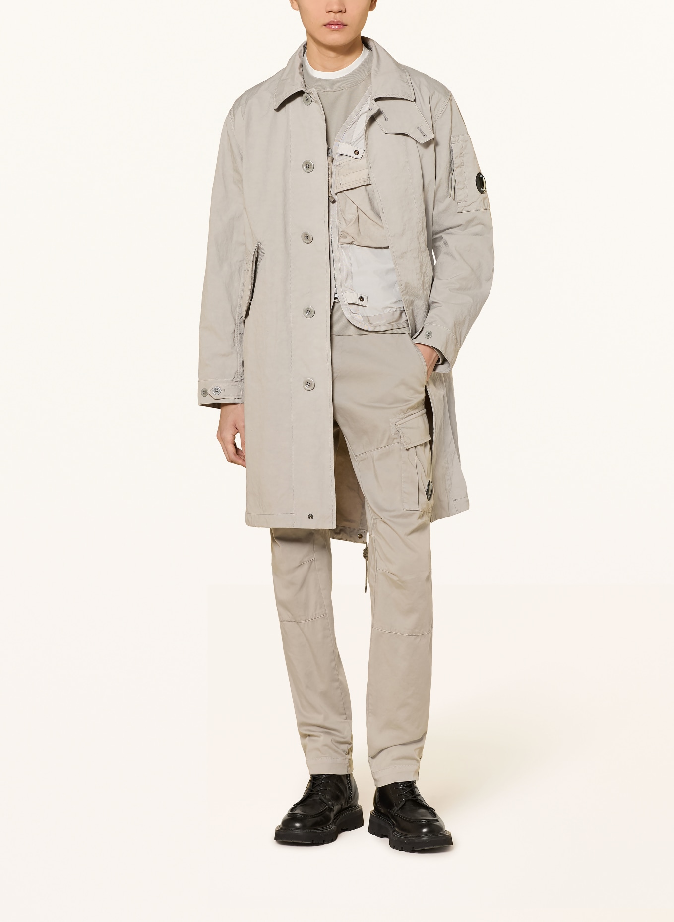 C.P. COMPANY płaszcz: JASNOCZARY