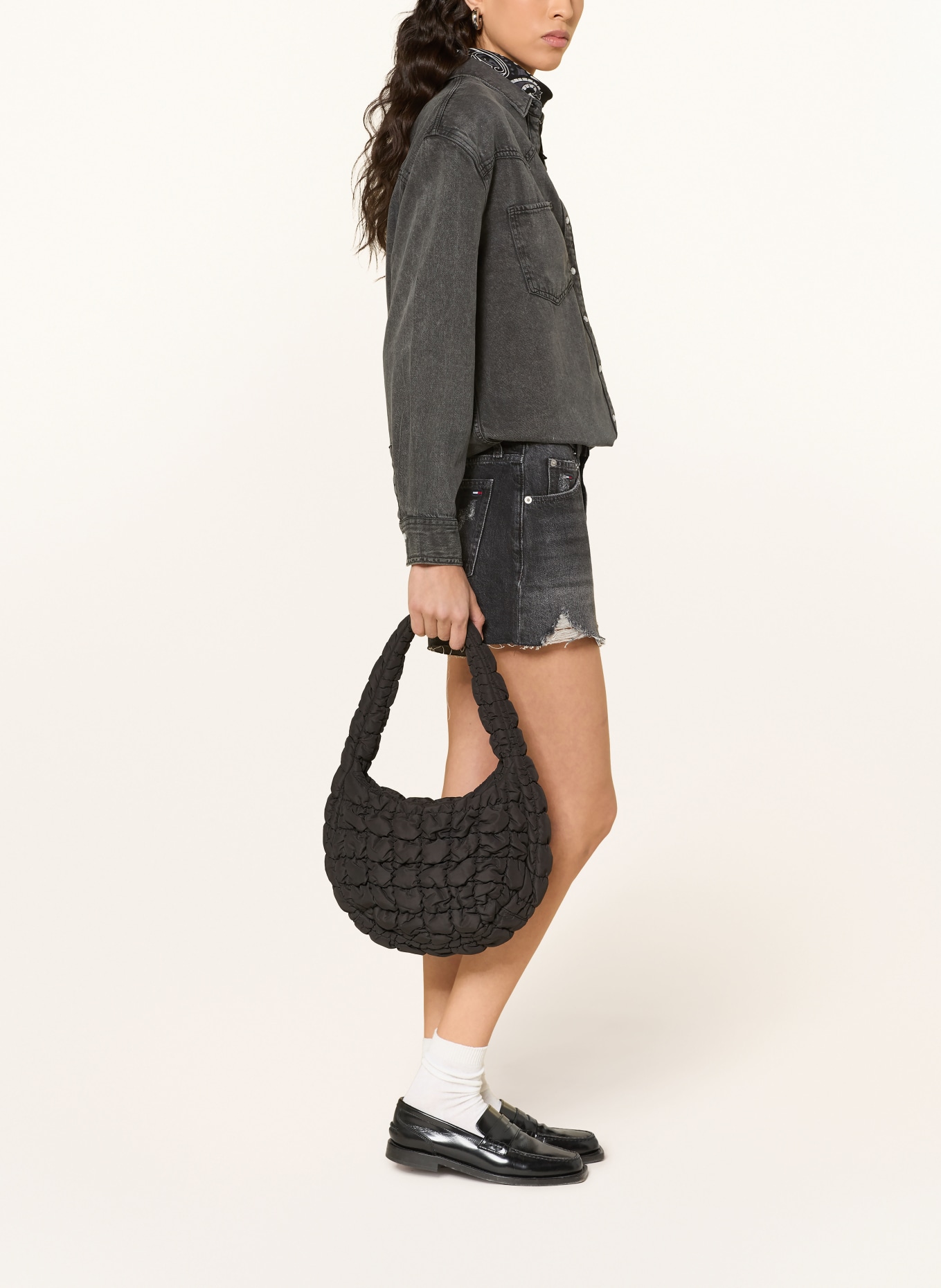 TOMMY JEANS Jeansshort: 1BZ Denim Black