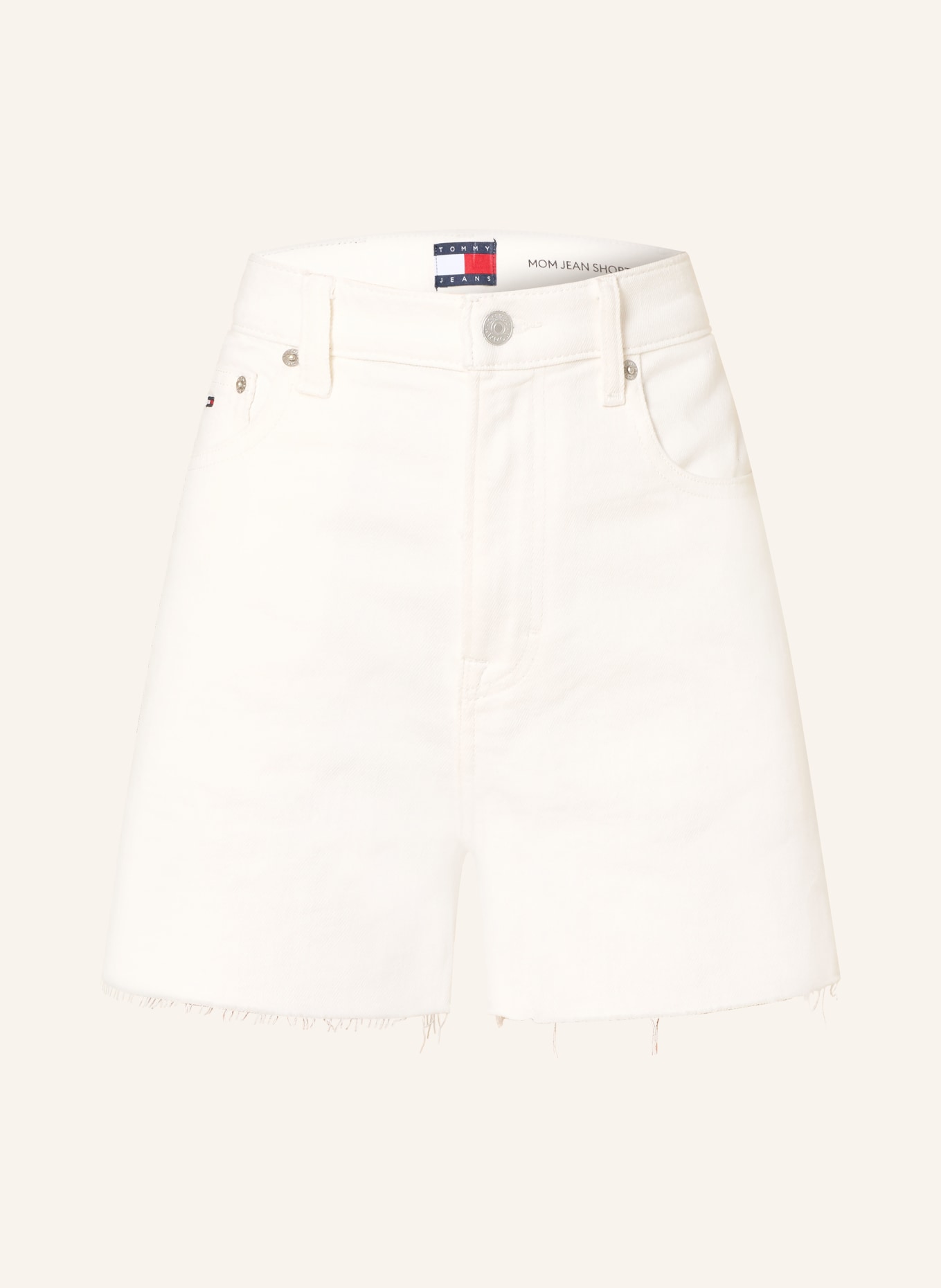 TOMMY JEANS Jeansshorts: 1D0 Denim White