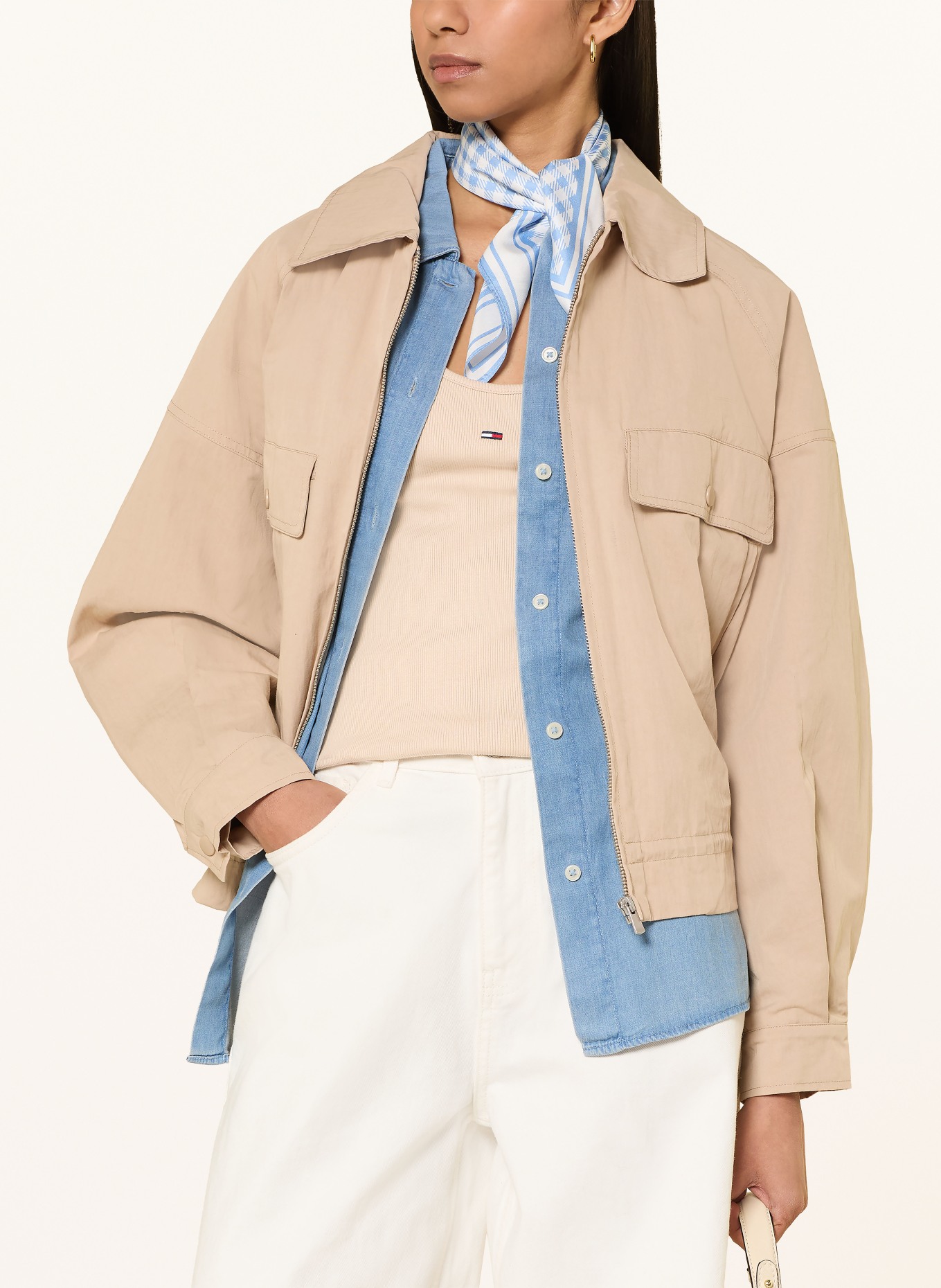 TOMMY JEANS Top: BEIGE