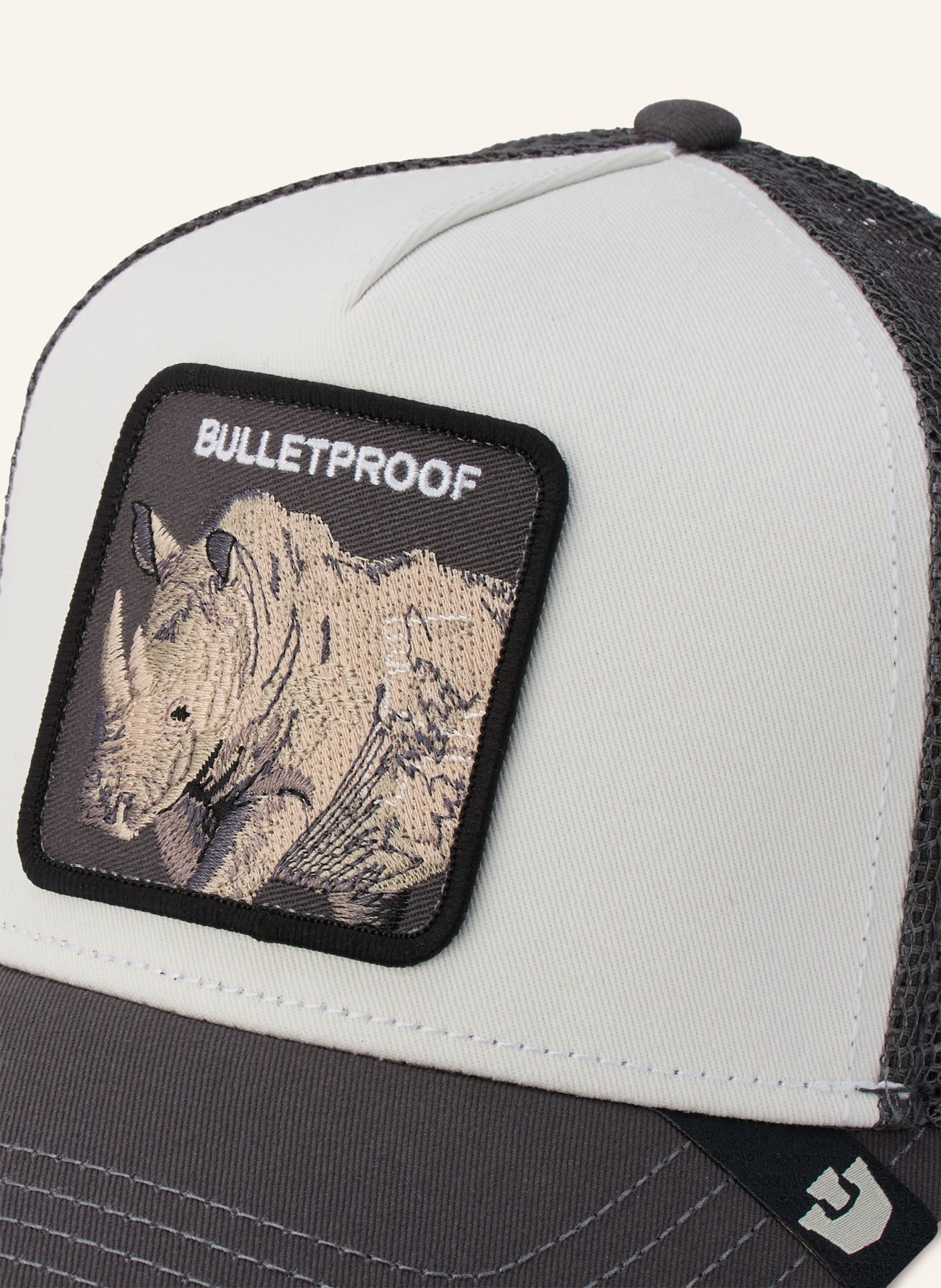 GOORIN BROS. Cap BULLETPROOF: CRÈME / GRIJS / ZWART