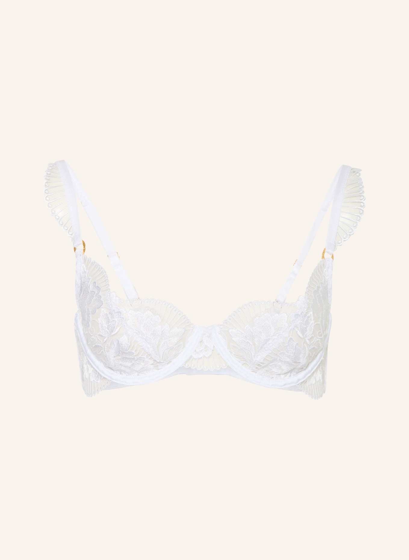 BLUEBELLA Biustonosz z fiszbinami GABRIELLA: BIAŁY