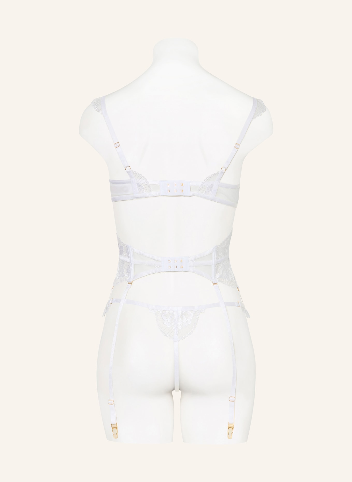 BLUEBELLA Biustonosz z fiszbinami GABRIELLA: BIAŁY