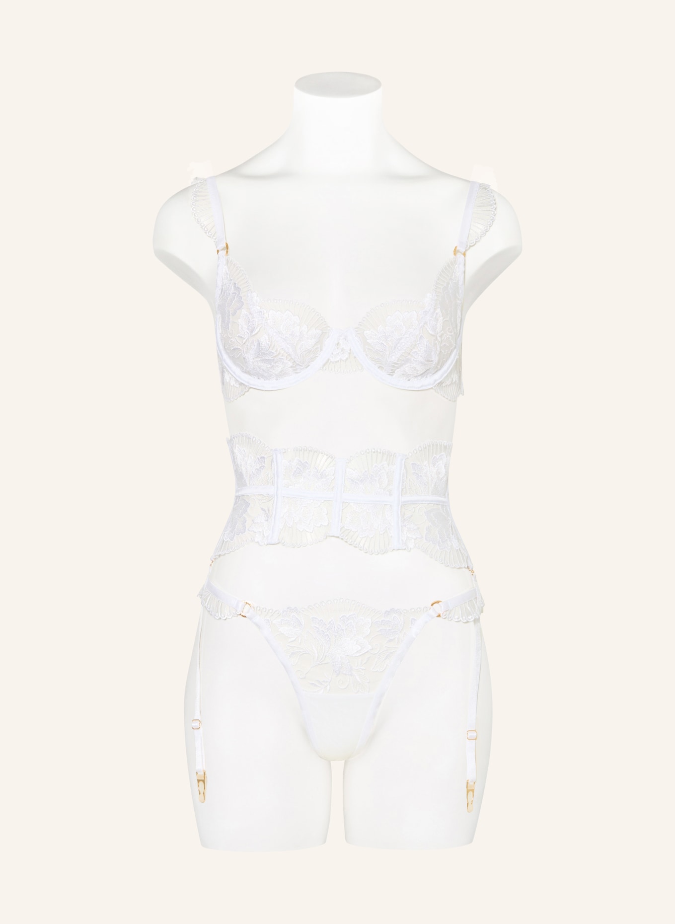 BLUEBELLA Podwiązki GABRIELLA: BIAŁY