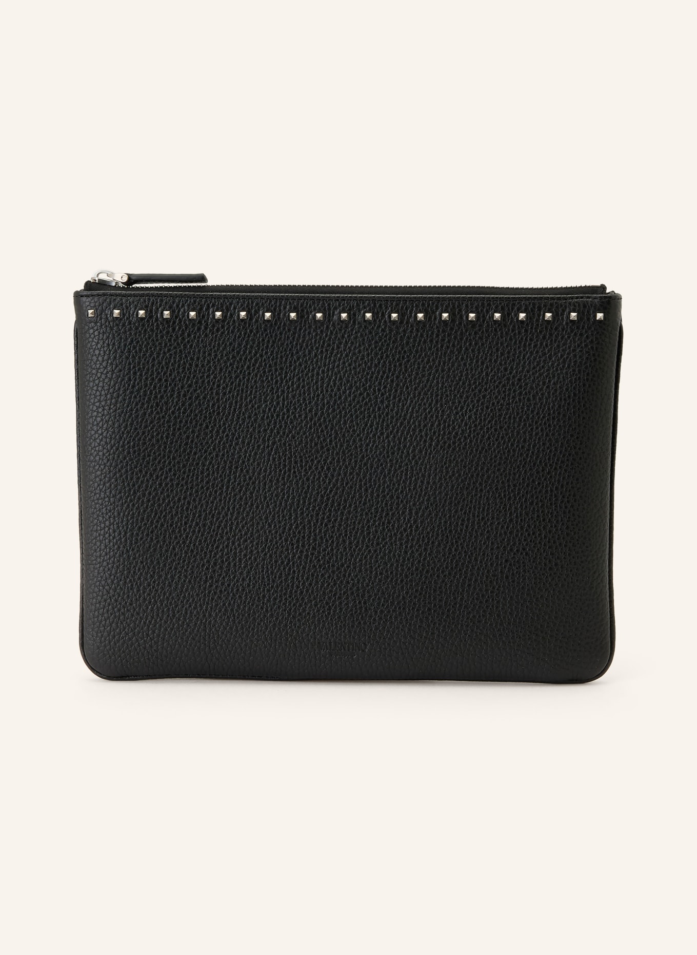 VALENTINO GARAVANI Clutch ROCKSTUD met studs: ZWART / ZILVER