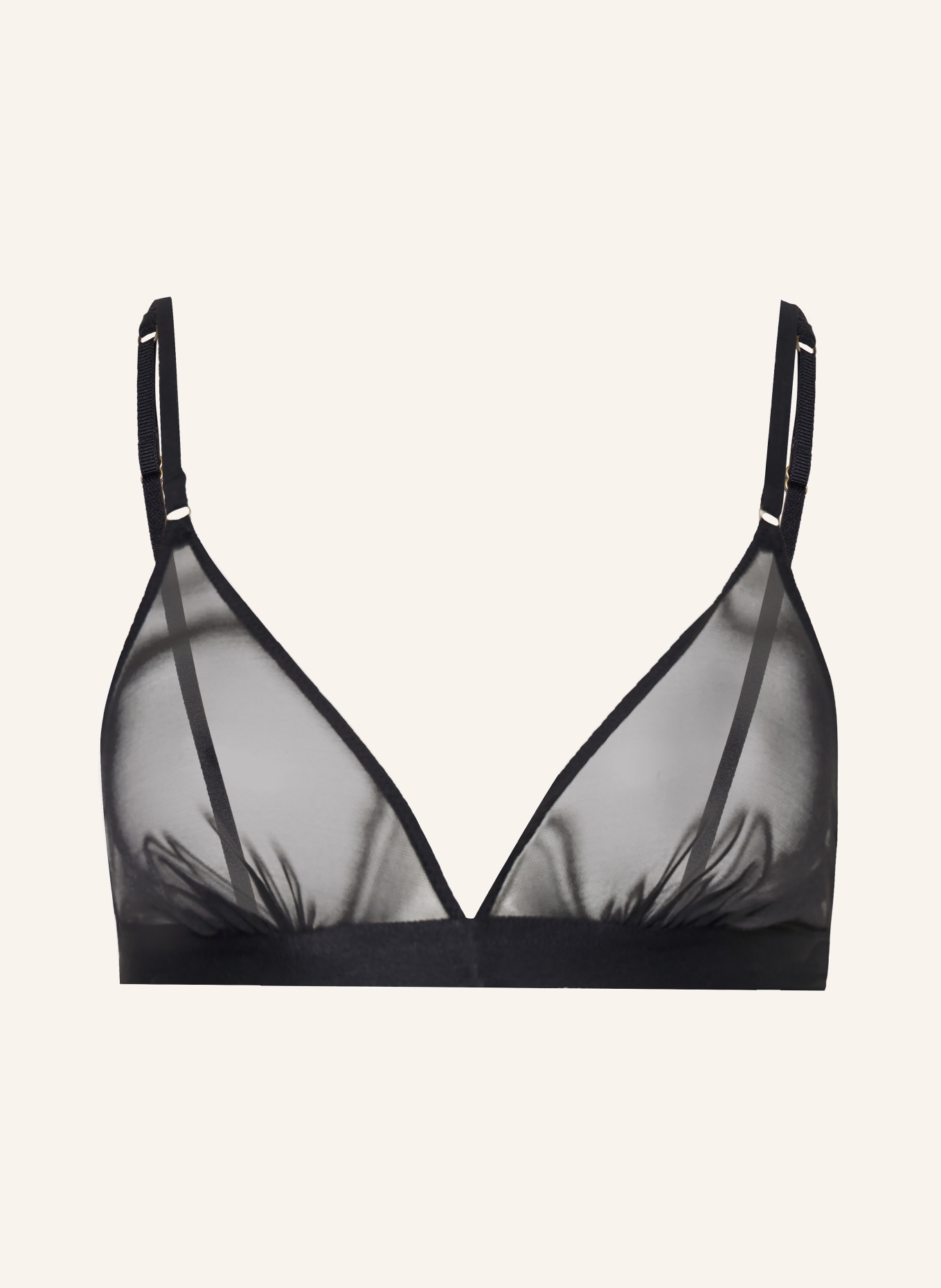 LOVE Stories Triangel-bh UMA: ZWART