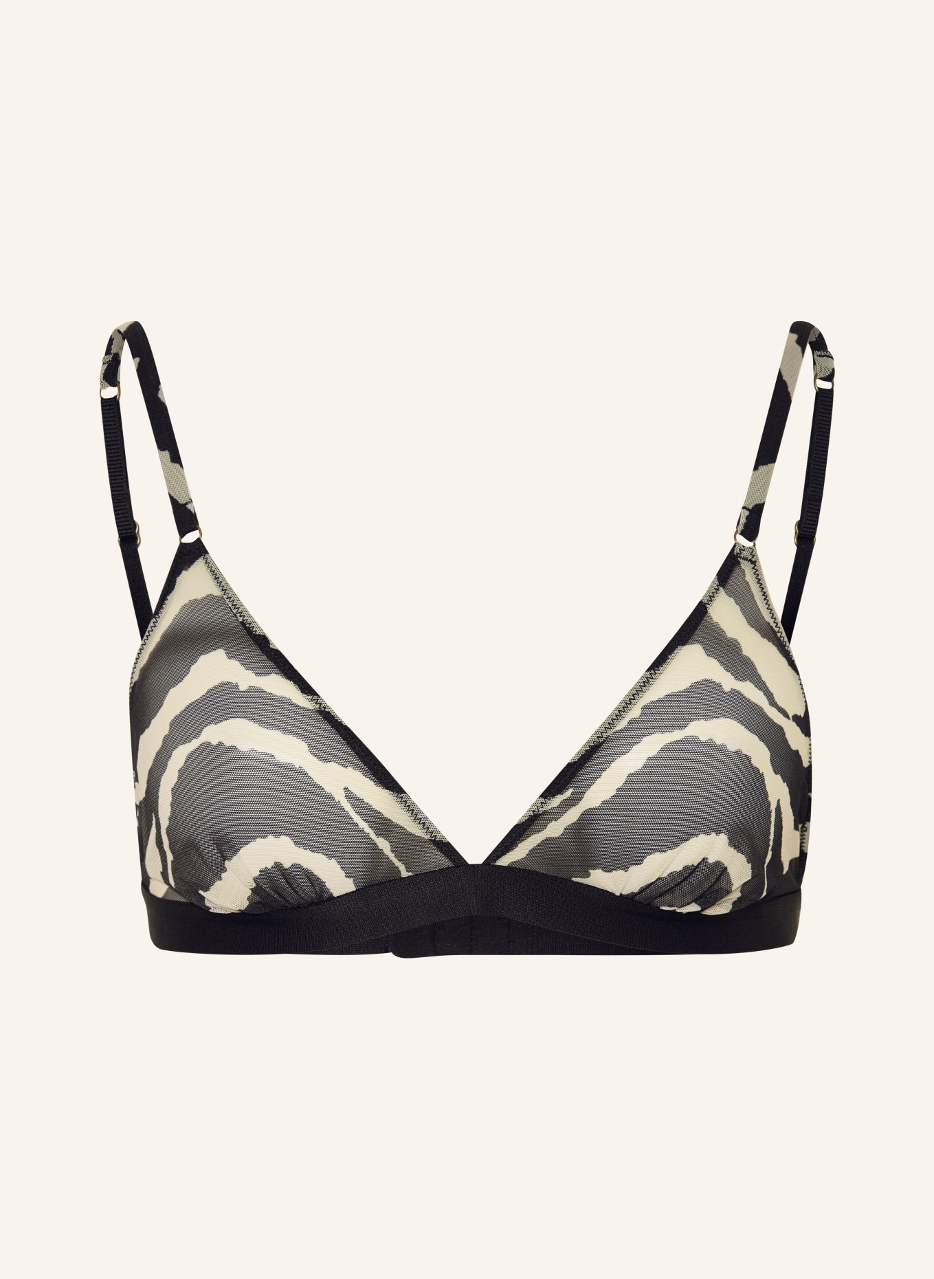 LOVE Stories Triangel-bh UMA: ZWART / WIT