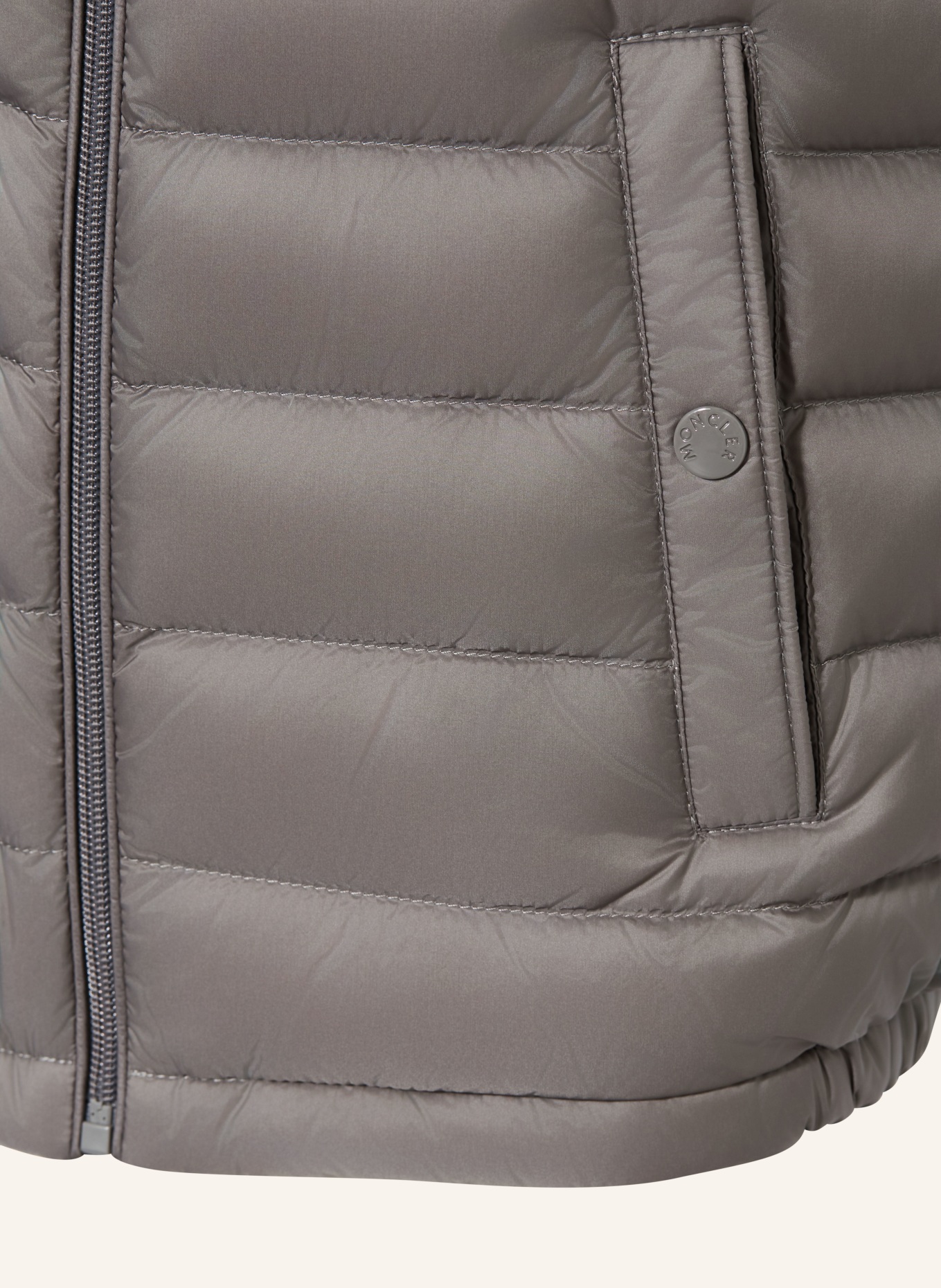 MONCLER enfant Daunenweste UZAY: GRAU / ROT / DUNKELBLAU