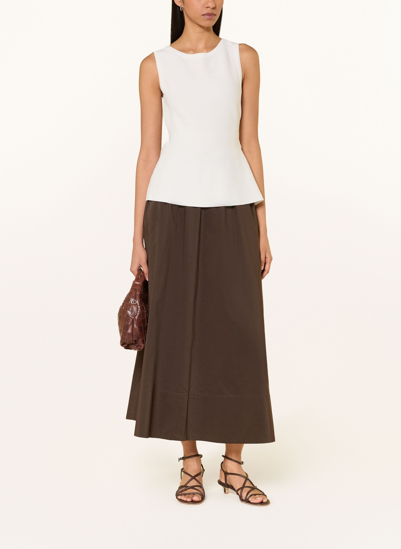 LIU JO Top qua materiaalcombinatie: ECRU