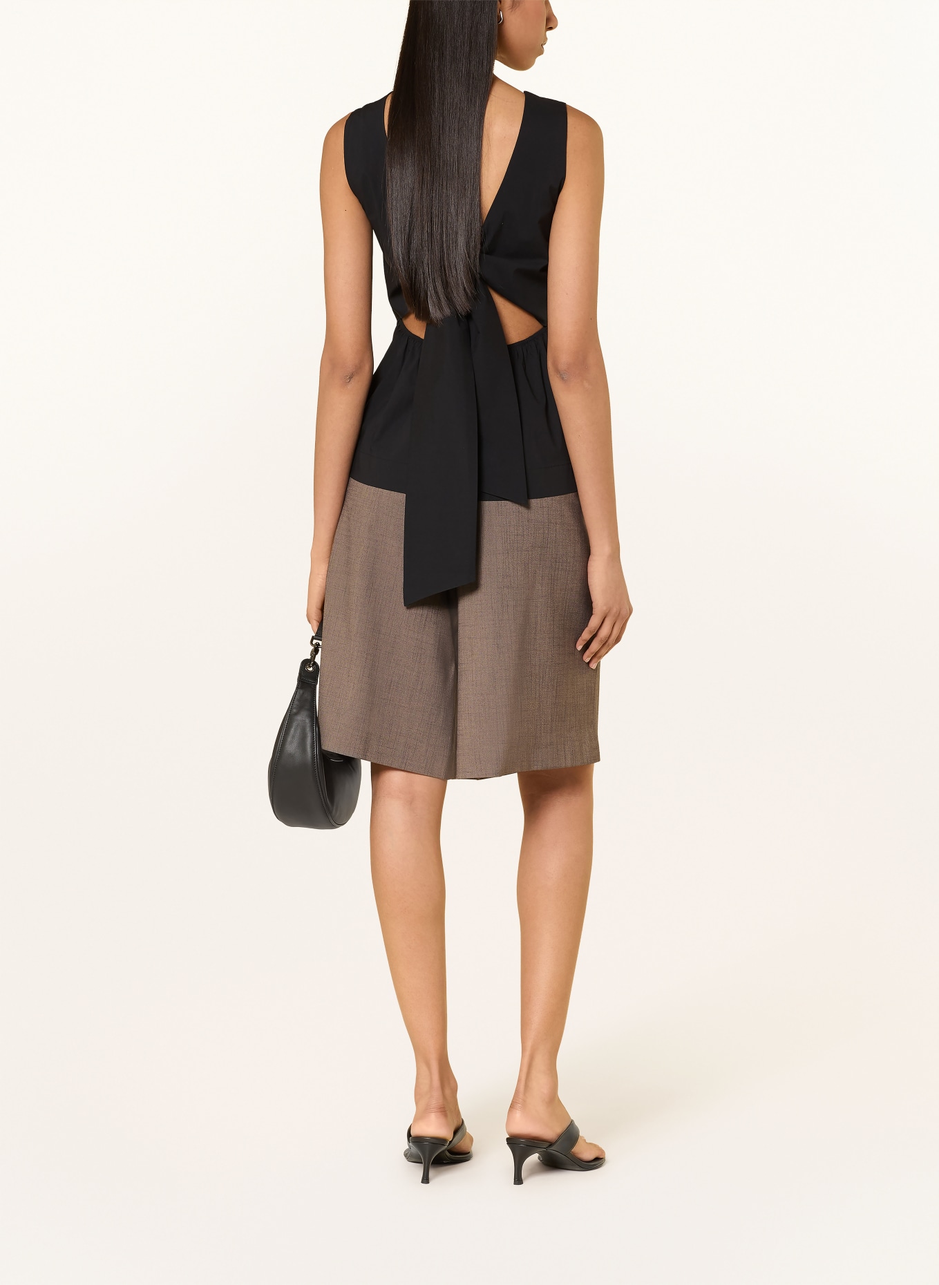 LIU JO Top qua materiaalcombinatie: ZWART