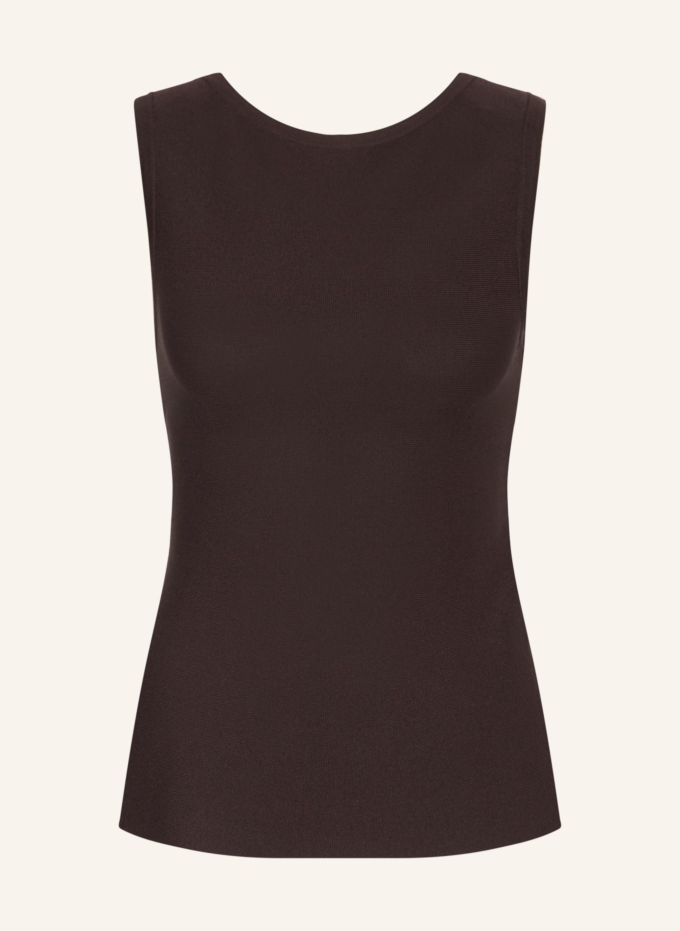 LIU JO Top qua materiaalcombinatie: MARRON FONCÉ