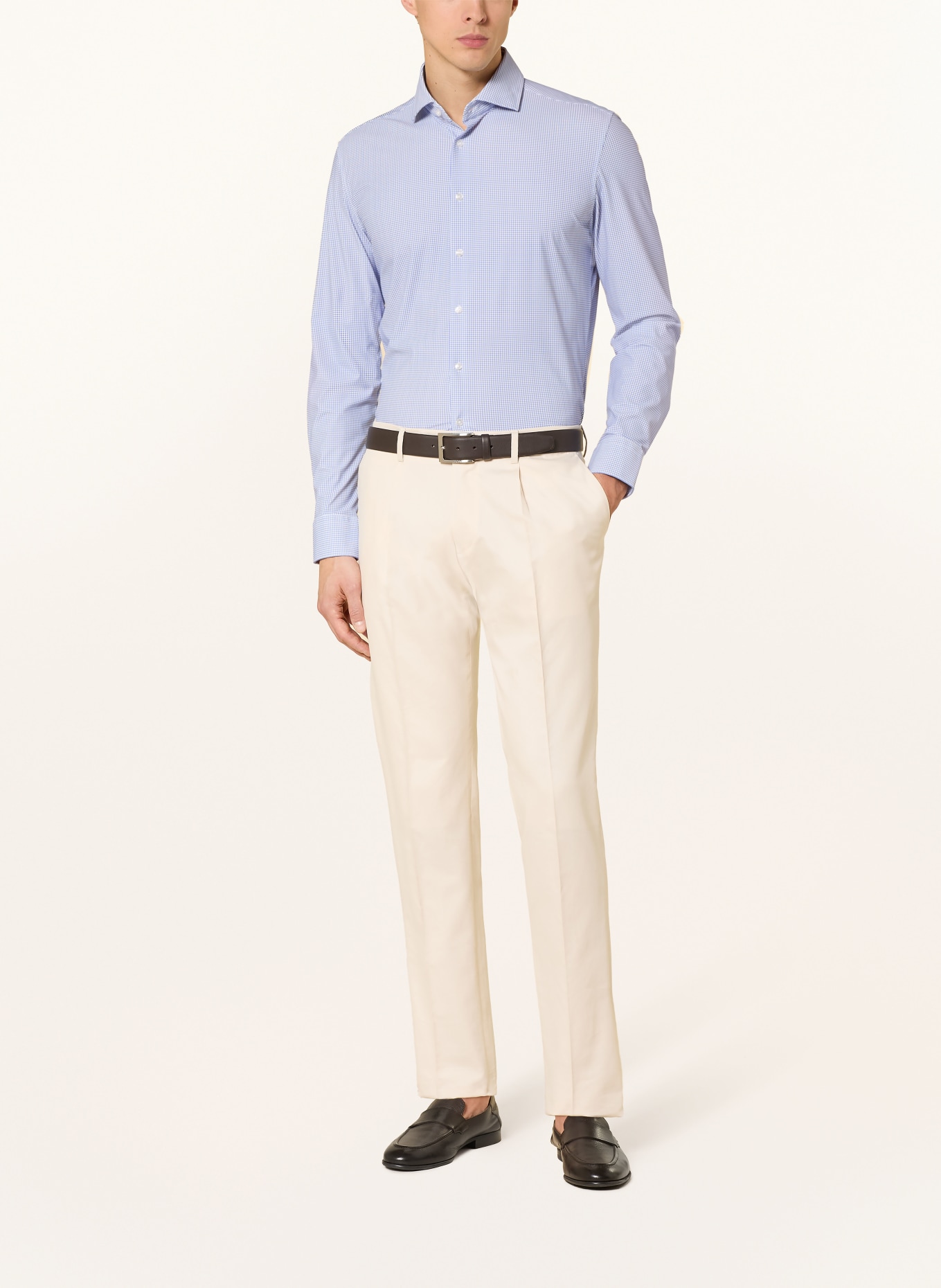 seidensticker Hemd Slim Fit: BLAU / WEISS