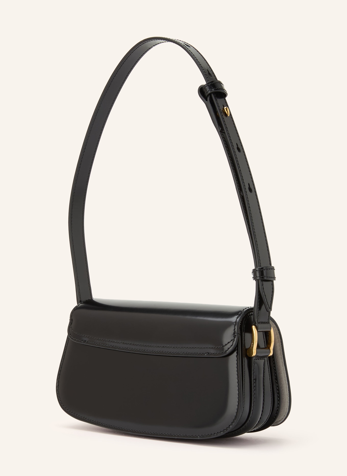 AMI PARIS Schultertasche: SCHWARZ / GOLD