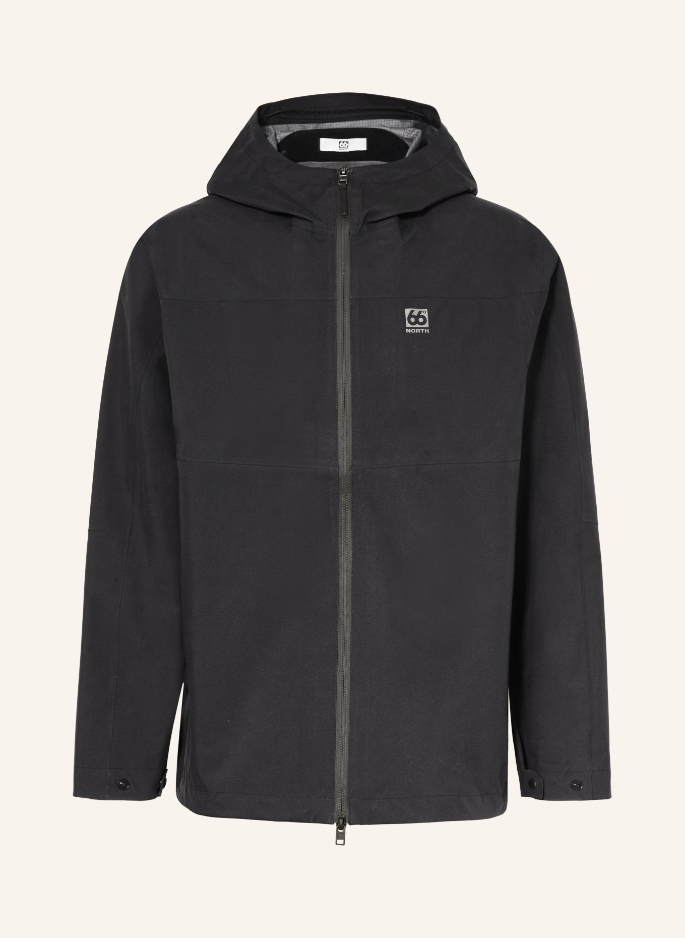 66°NORTH Regenjas ADALVIK: ZWART
