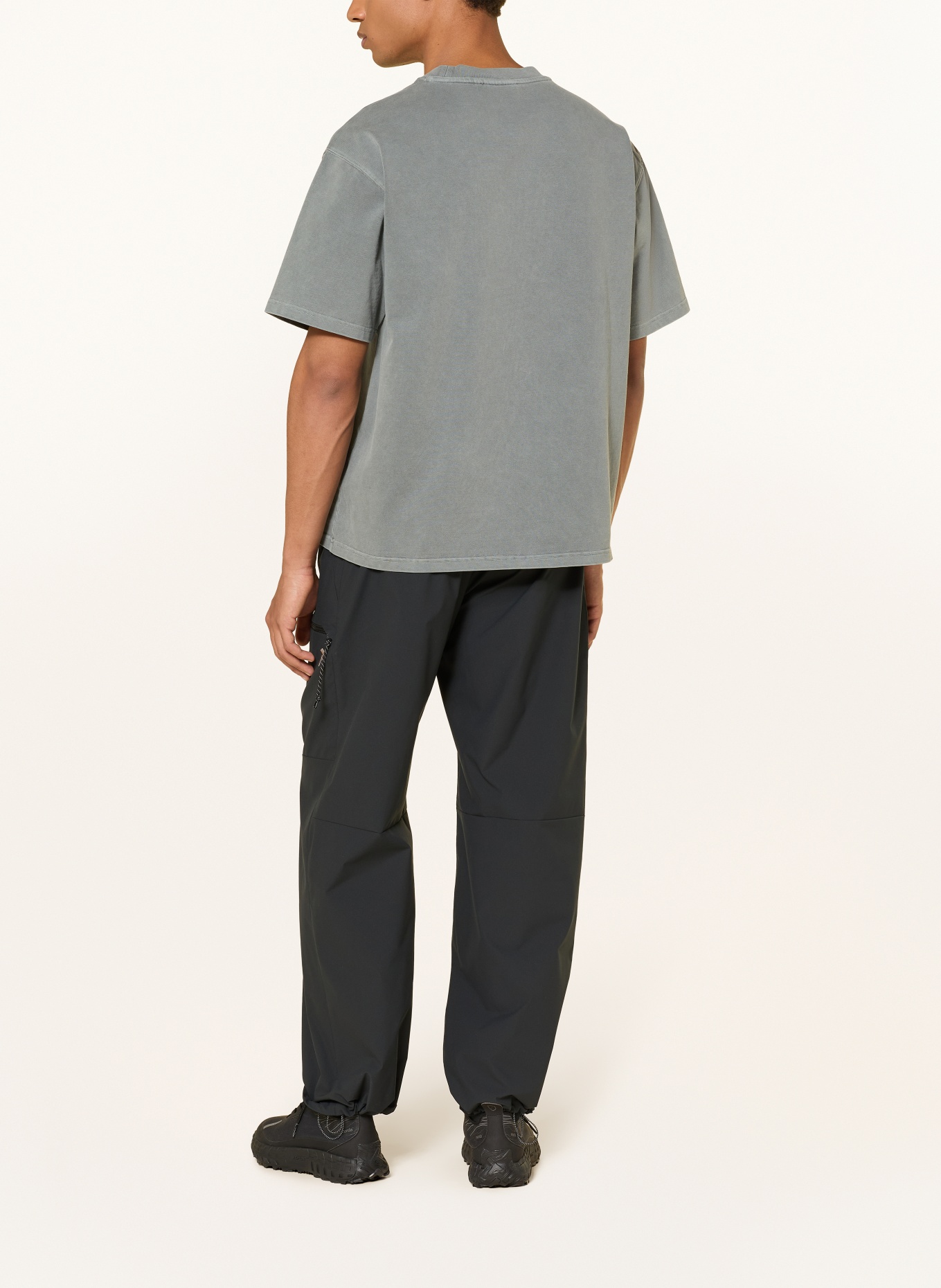 66°NORTH T-shirt LOGN: DONKERGRIJS