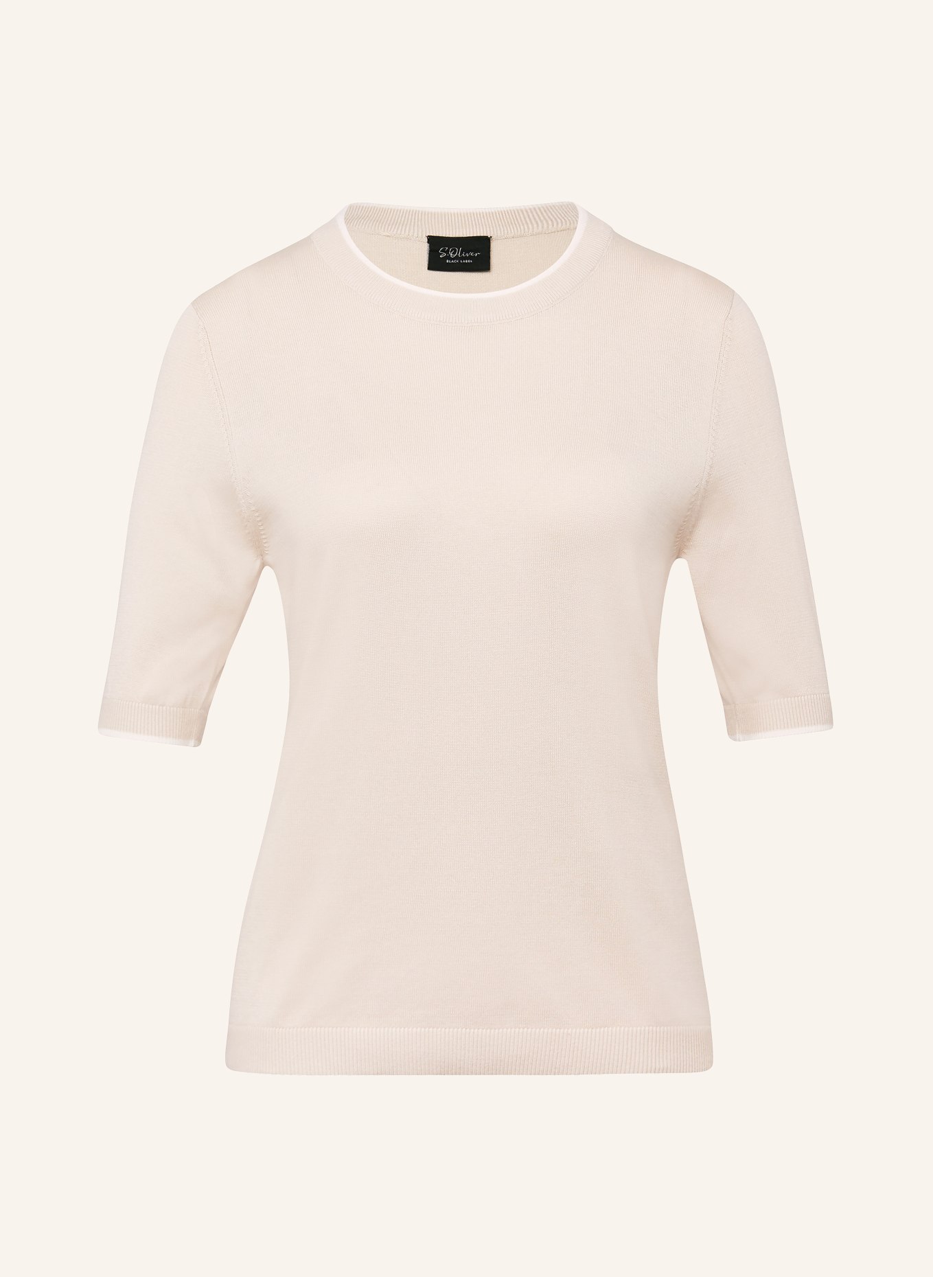 s.Oliver BLACK LABEL Strickshirt: BEIGE